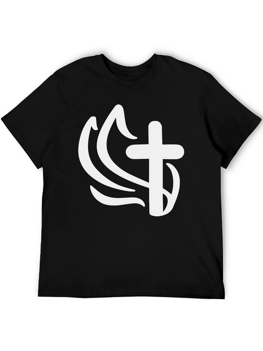 Faithful Cross Graphic Tee - Black