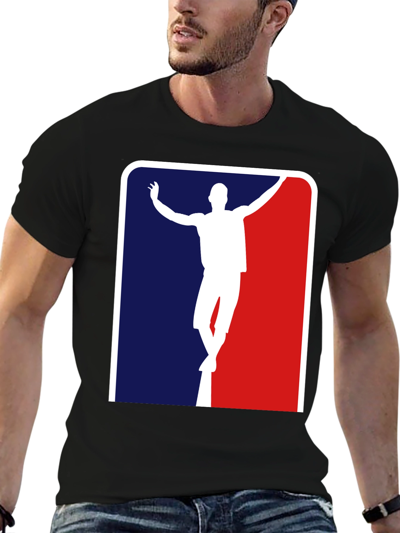 Statue T-Shirt MLB Logo Funny Tee