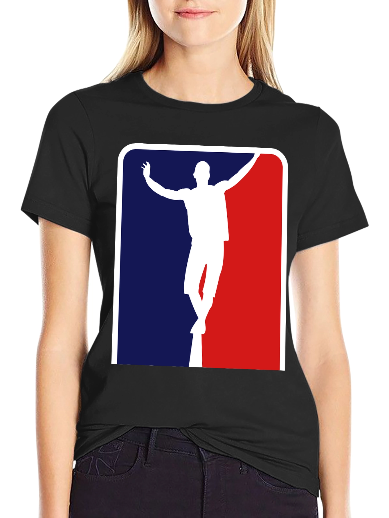 Statue T-Shirt MLB Logo Funny Tee