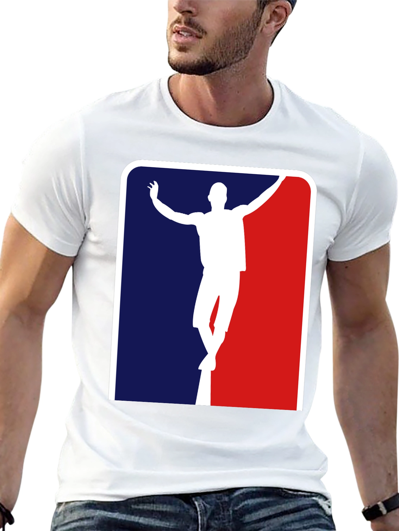 Statue T-Shirt MLB Logo Funny Tee