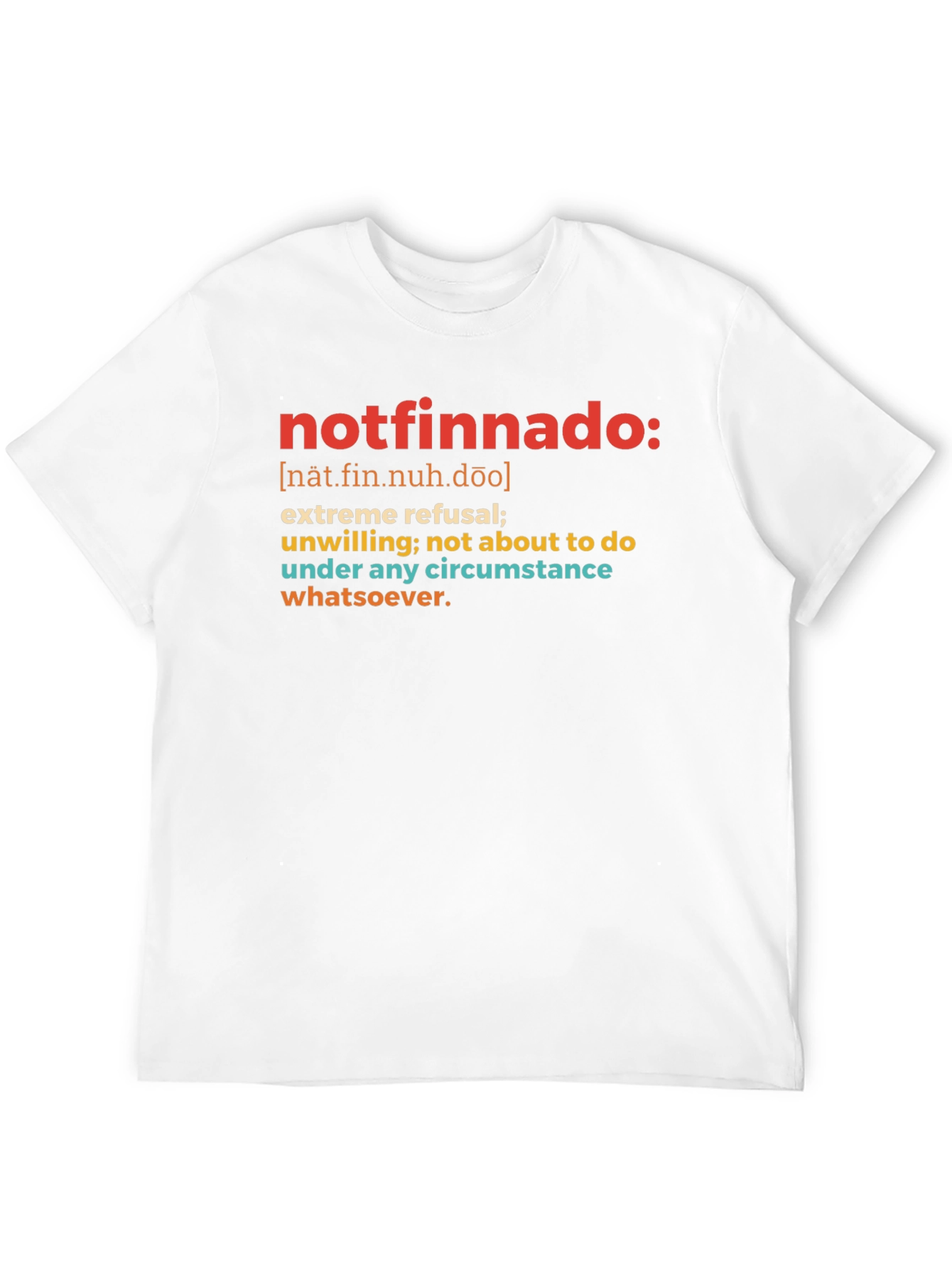 Notfinnado Definition Black T-Shirt - Humorous Graphic Tee
