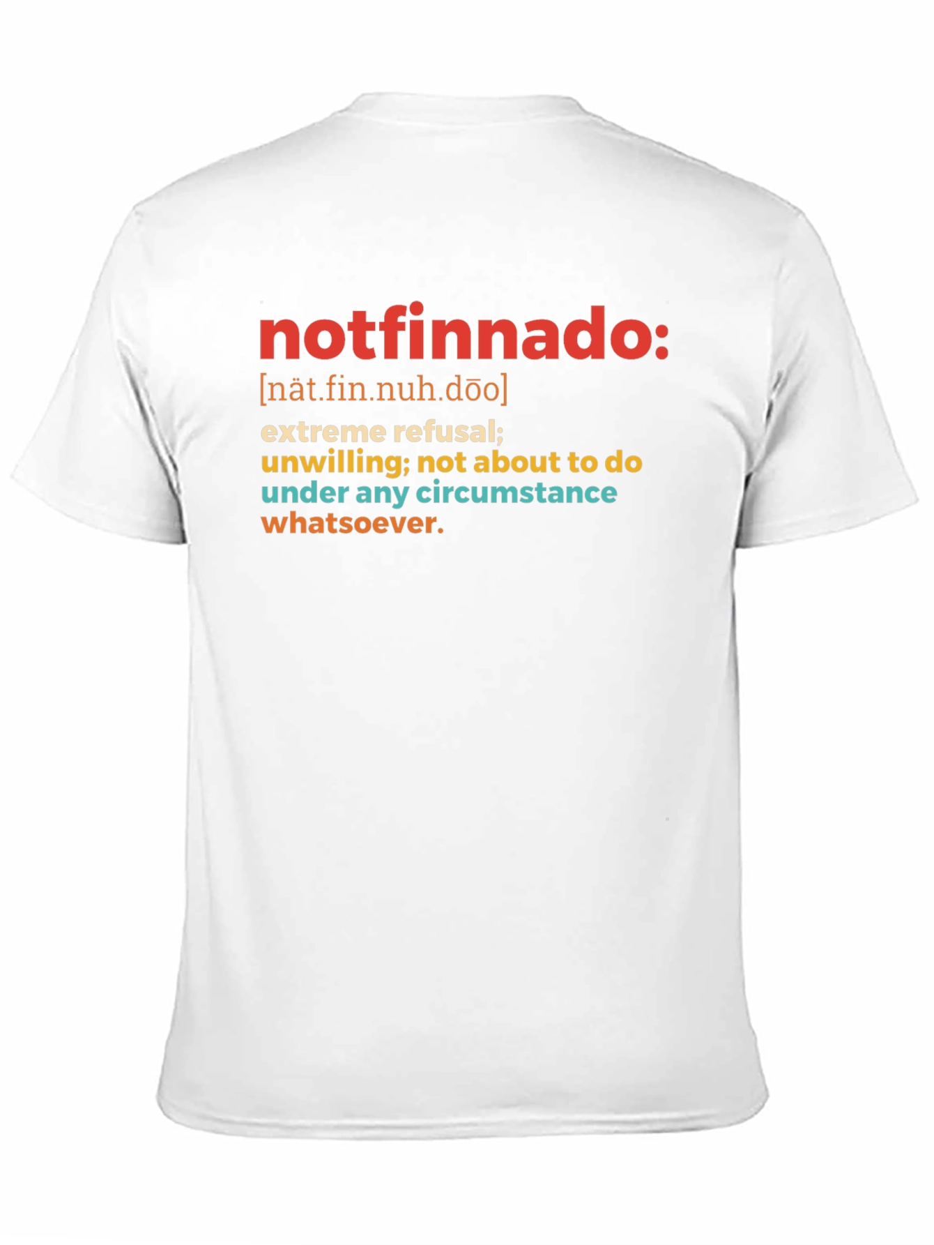 Notfinnado Definition Black T-Shirt - Humorous Graphic Tee