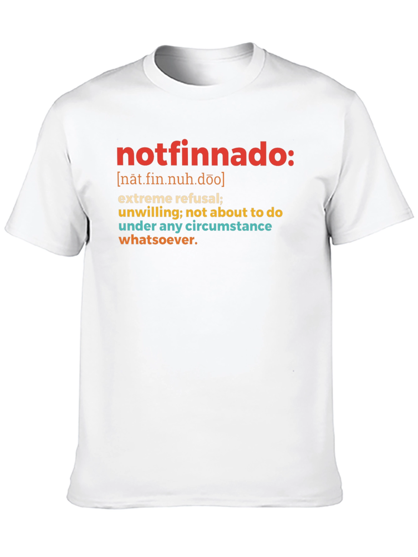 Notfinnado Definition Black T-Shirt - Humorous Graphic Tee