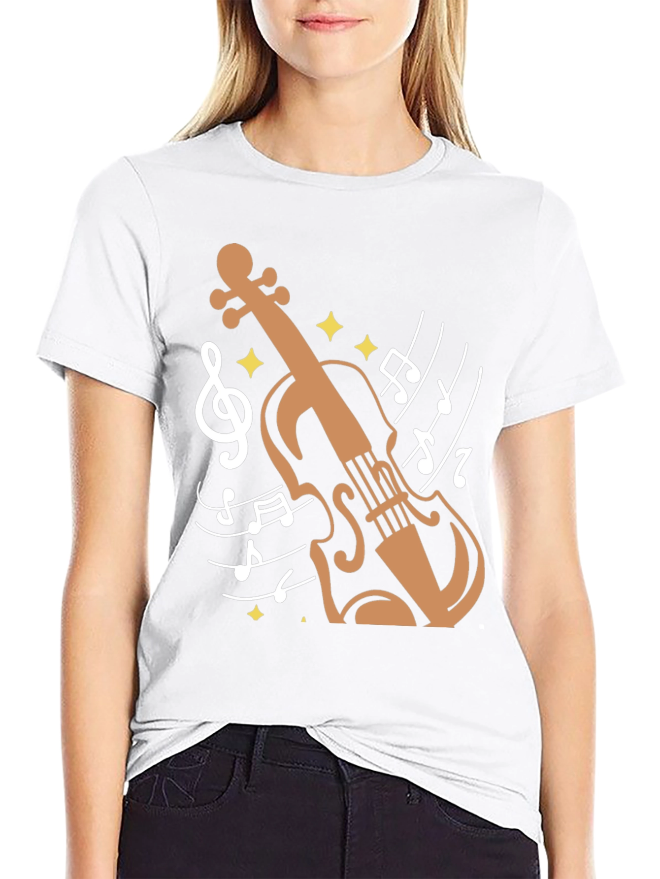 Violin Music Graphic Tee