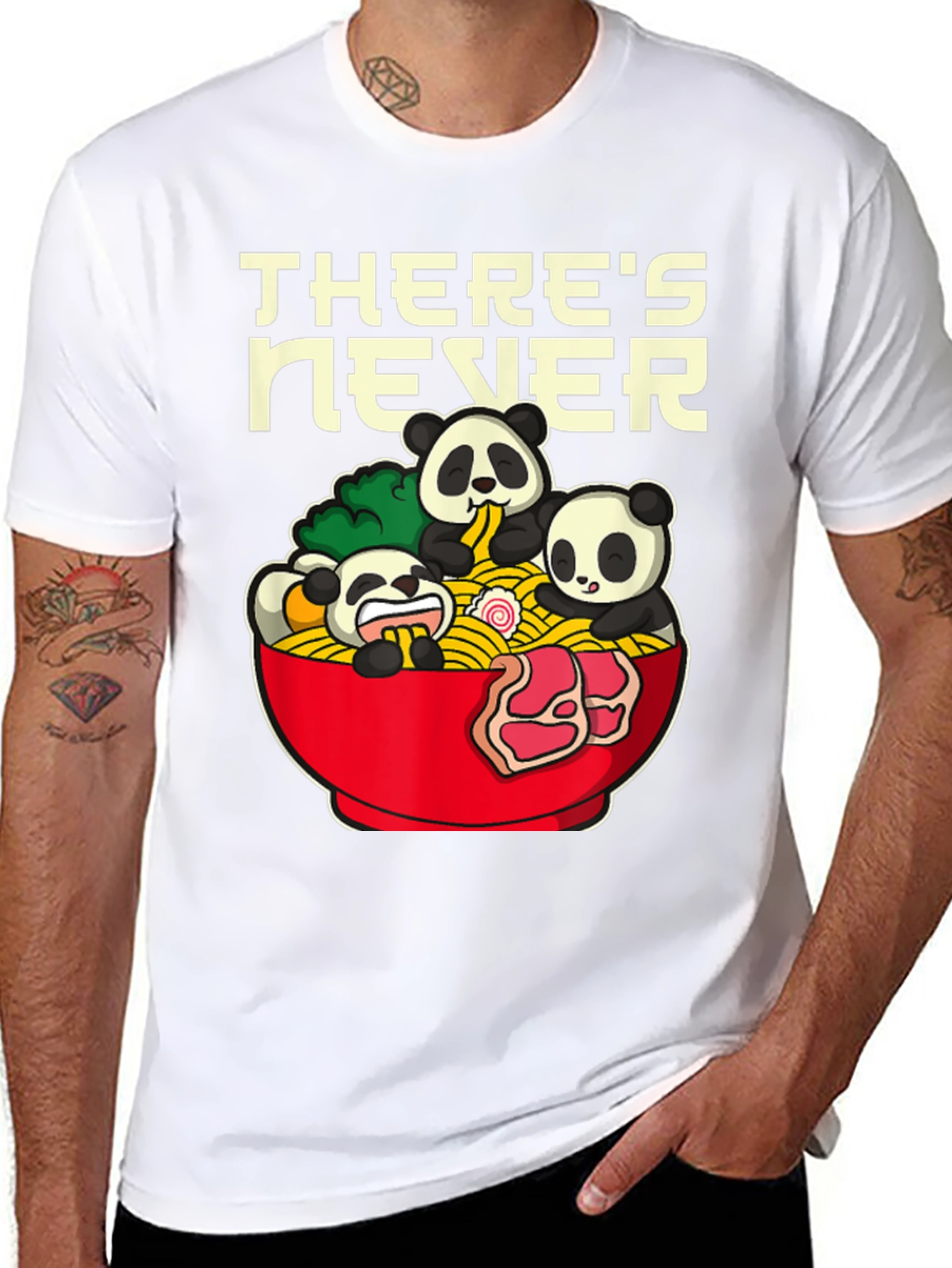 Panda Ramen Graphic T-Shirt