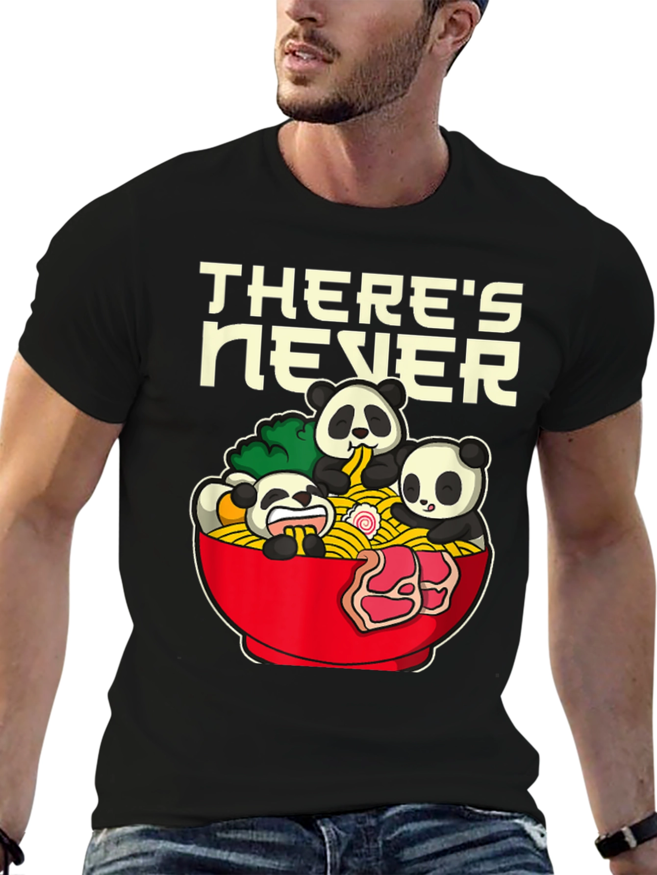 Panda Ramen Graphic T-Shirt