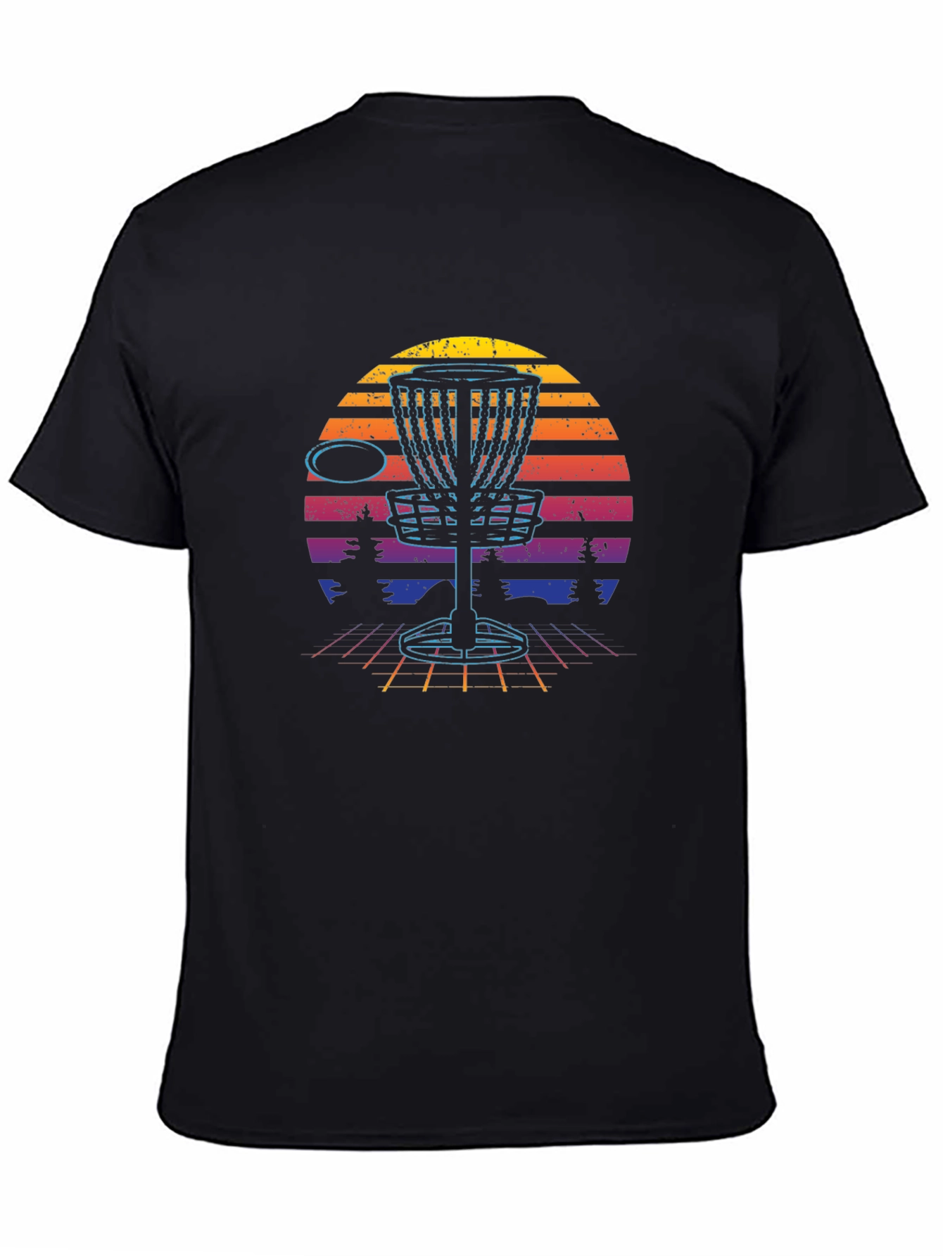 Retro Disc Golf Basket T-Shirt