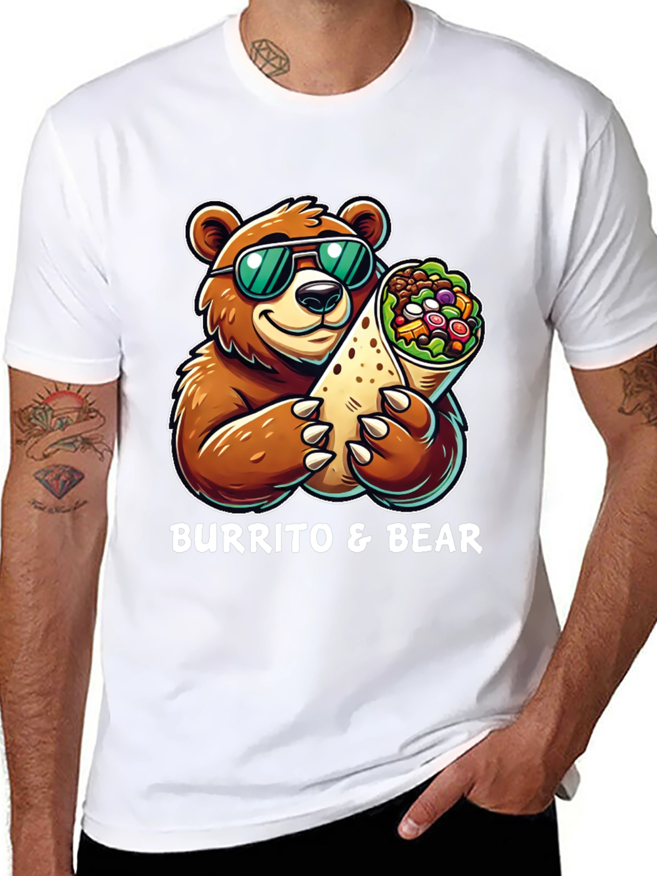 Burrito & Bear Graphic T-Shirt