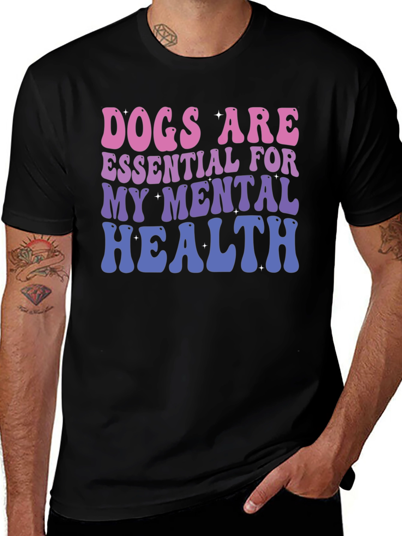 Dogs Are Essential Mental Health T-Shirt