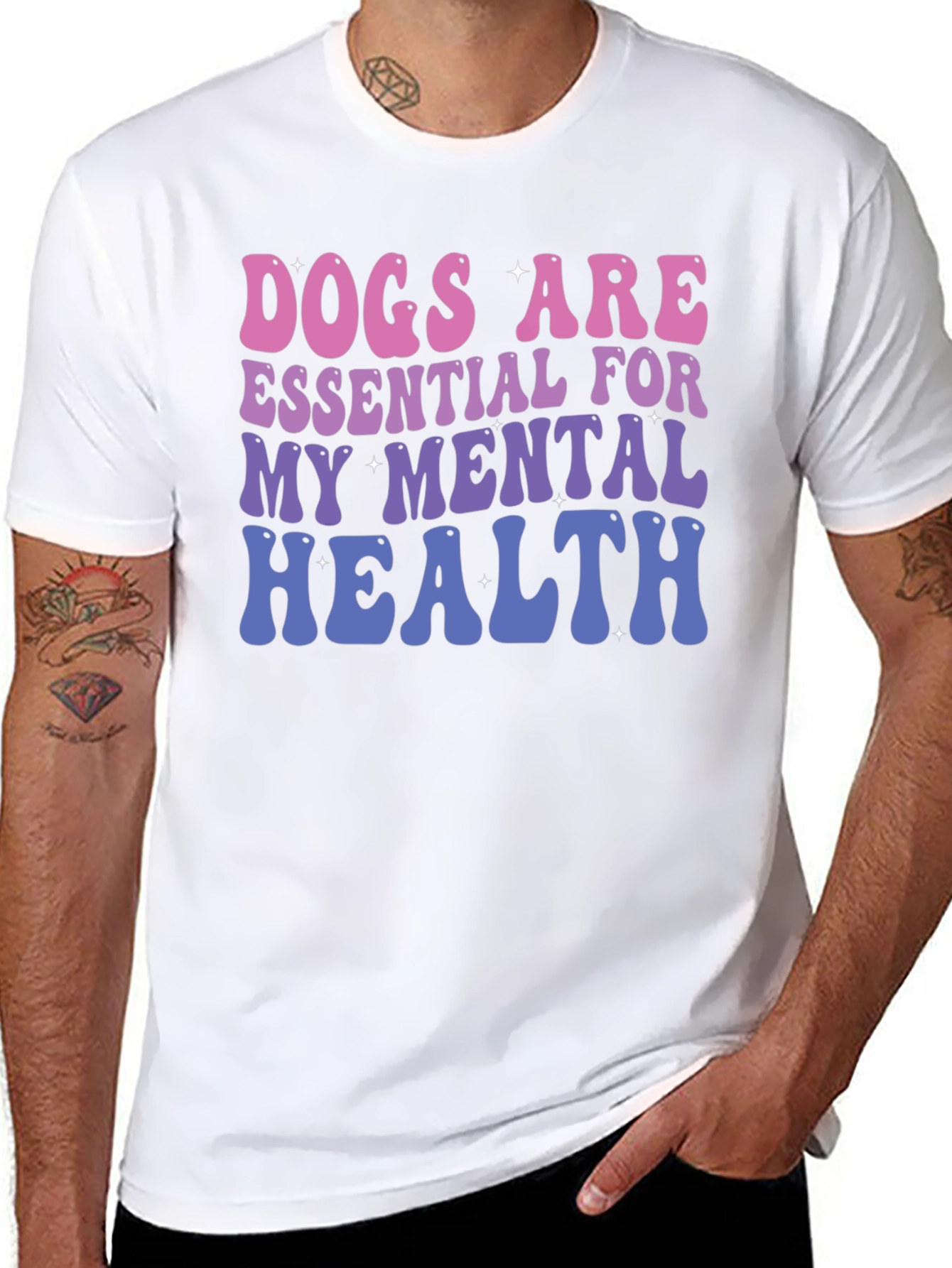 Dogs Are Essential Mental Health T-Shirt