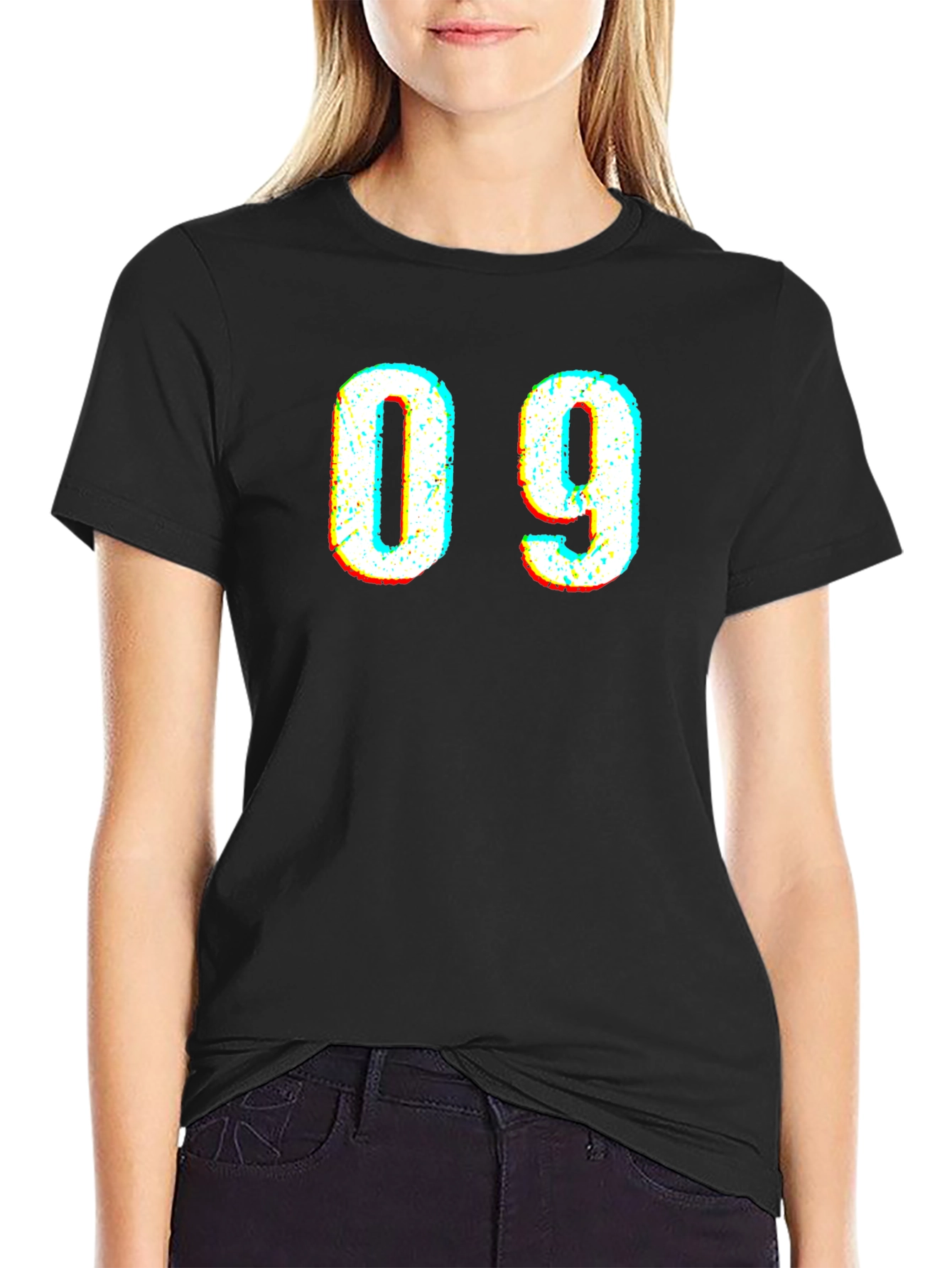 Bold 09 Graphic Black T-Shirt
