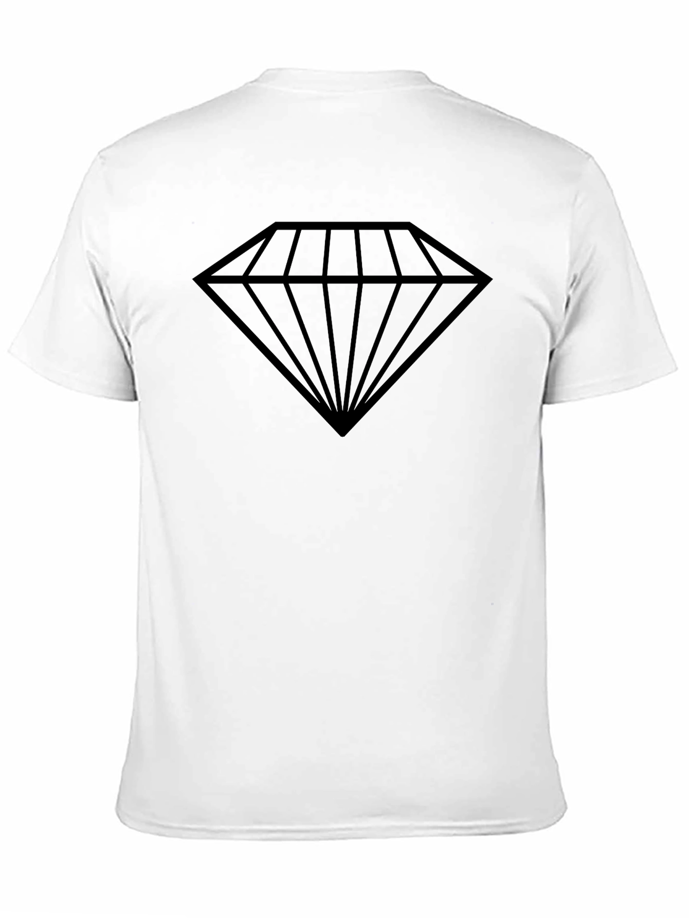 Bold Diamond Graphic Tee - Mens Black T-Shirt