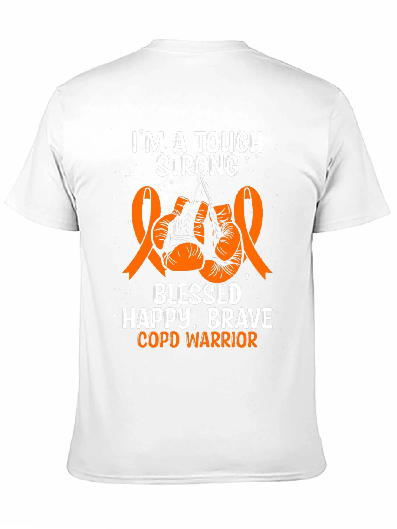 Tough Strong COPD Warrior Boxing Gloves T-Shirt