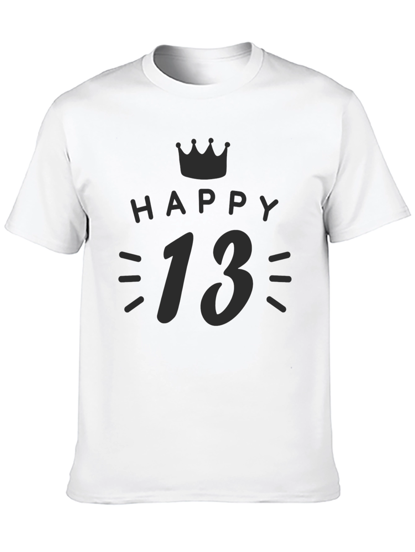 Happy 13th Birthday Black T-Shirt