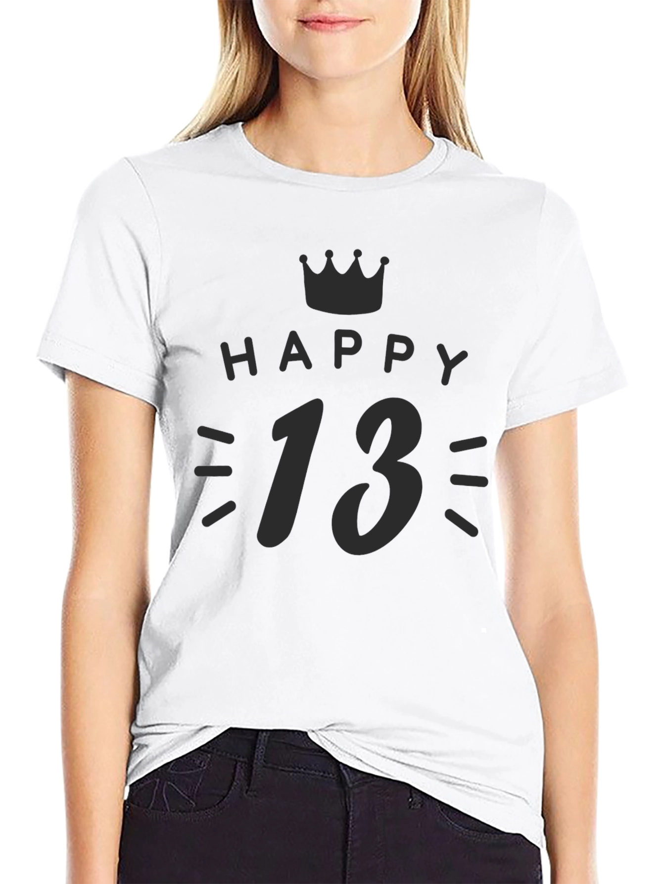 Happy 13th Birthday Black T-Shirt
