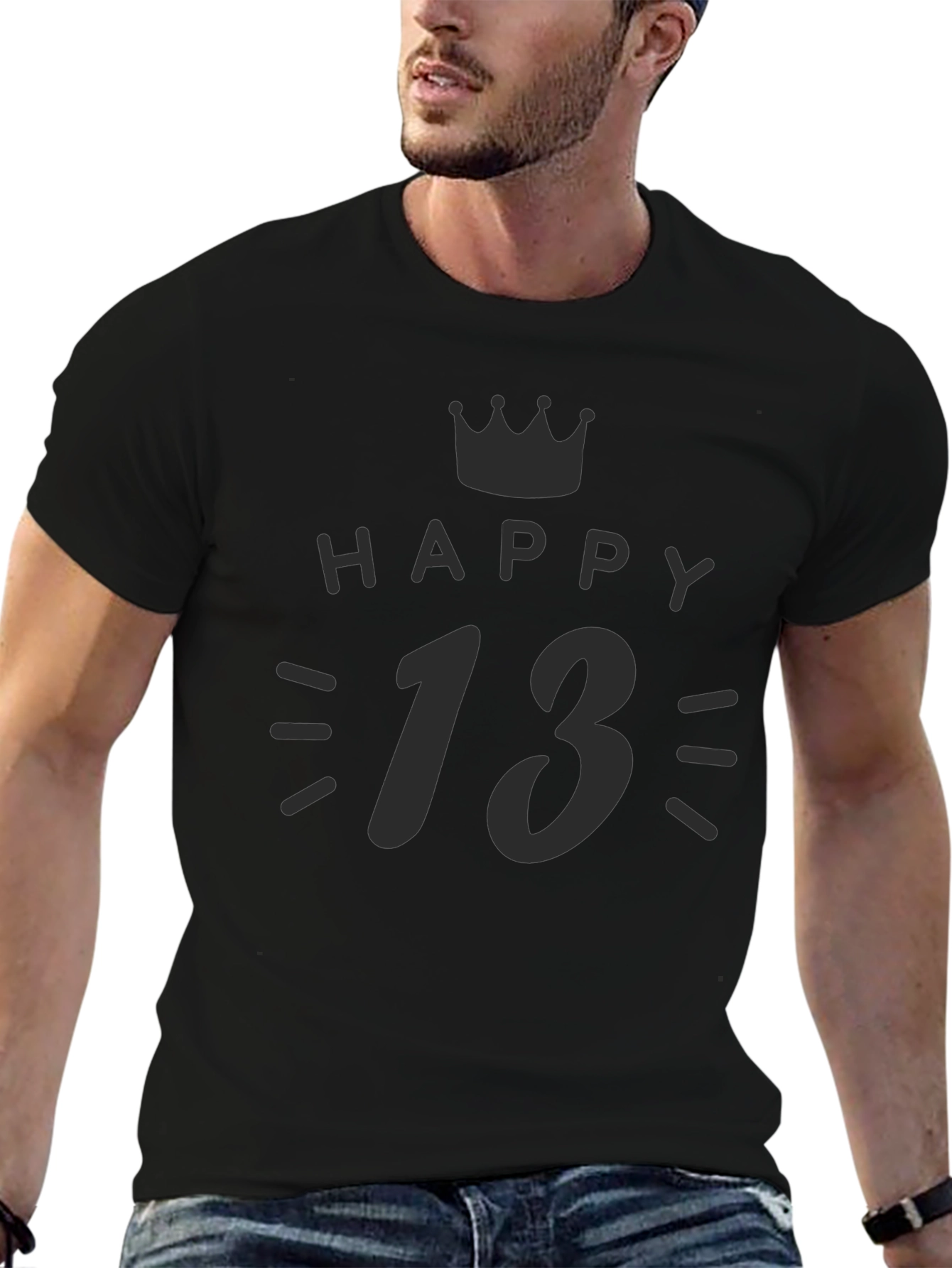 Happy 13th Birthday Black T-Shirt
