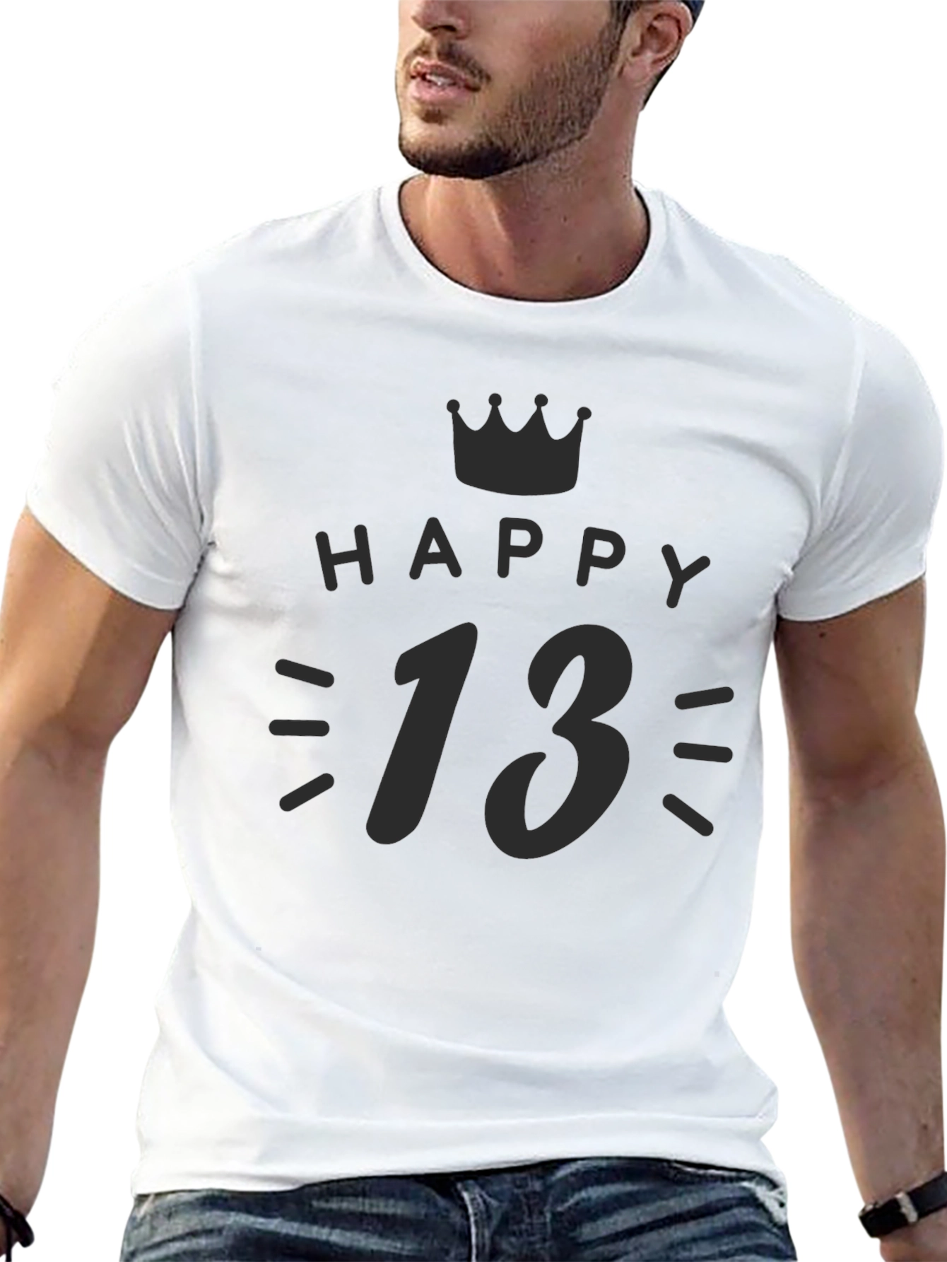 Happy 13th Birthday Black T-Shirt