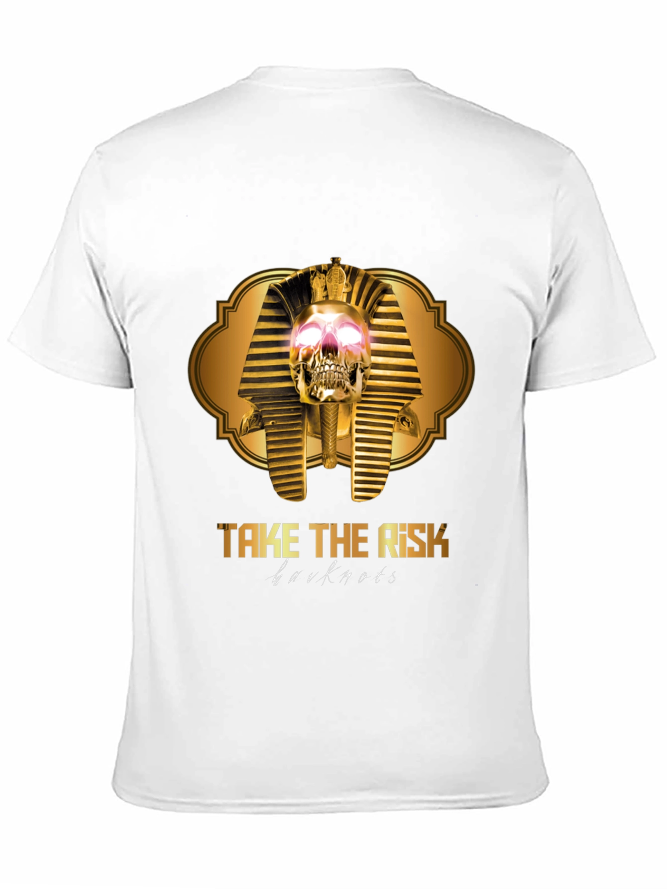 Take The Risk Skull Pharaoh Black Graphic T-Shirt