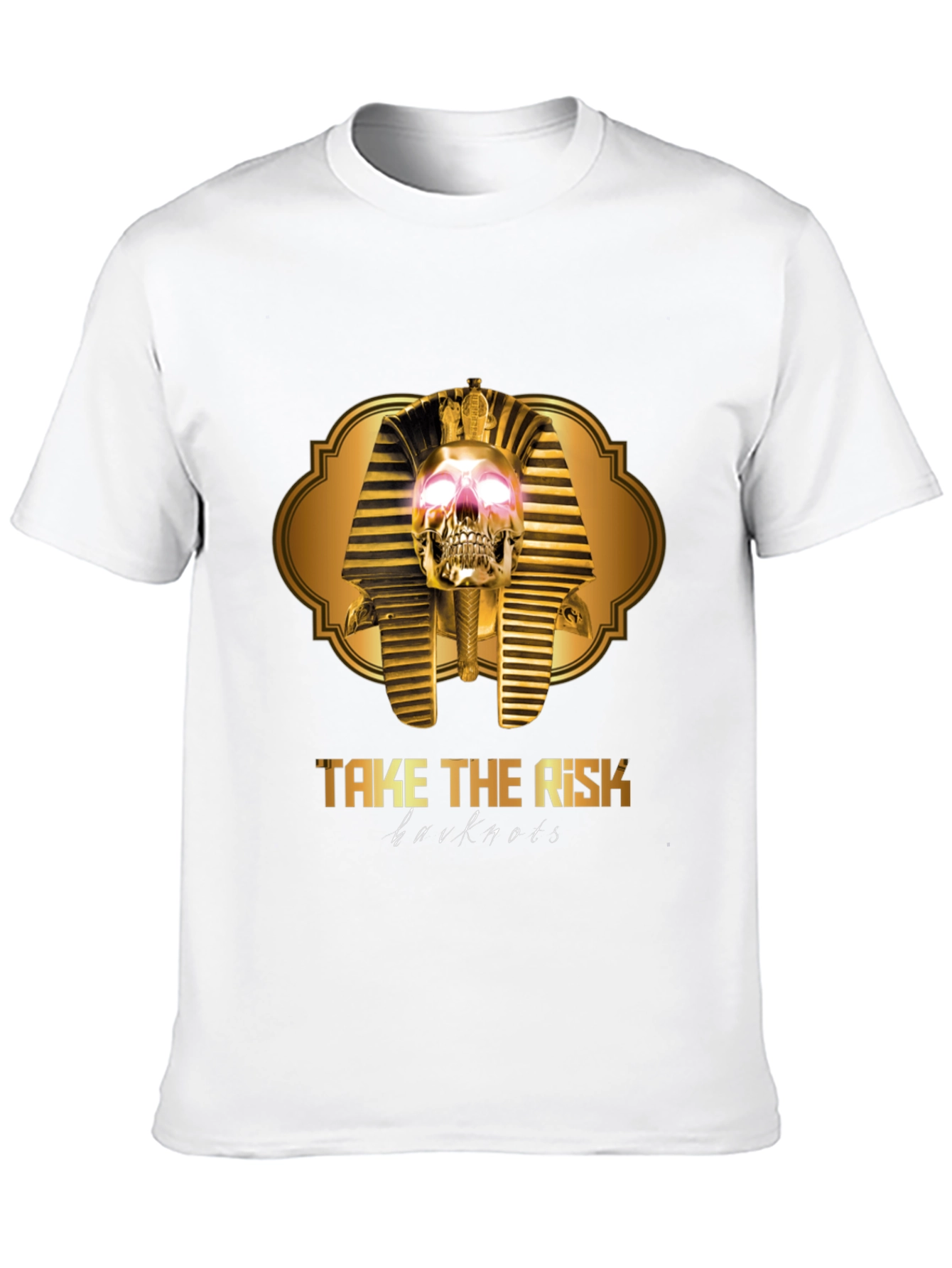 Take The Risk Skull Pharaoh Black Graphic T-Shirt