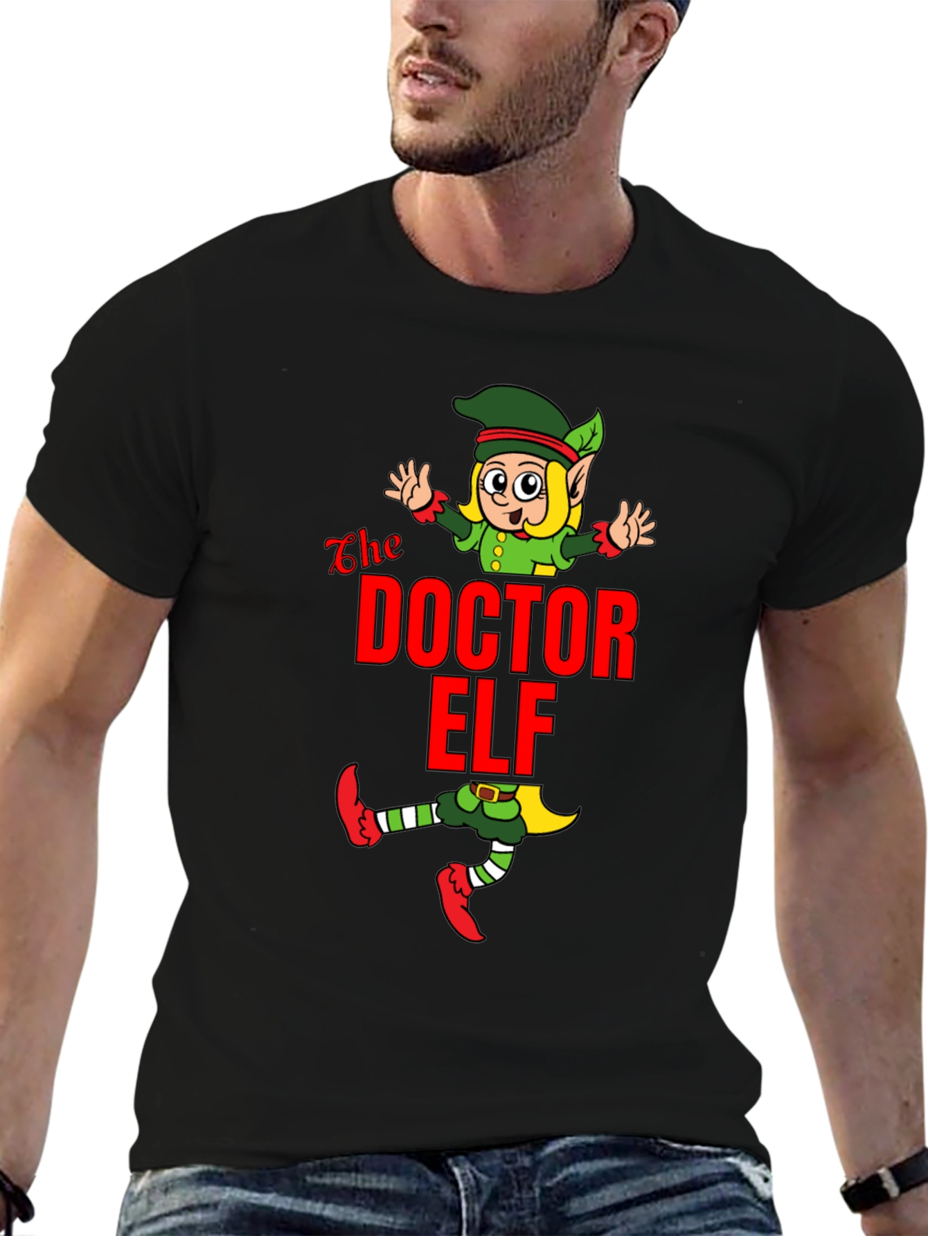 Doctor Elf Graphic Tee - Christmas Humor
