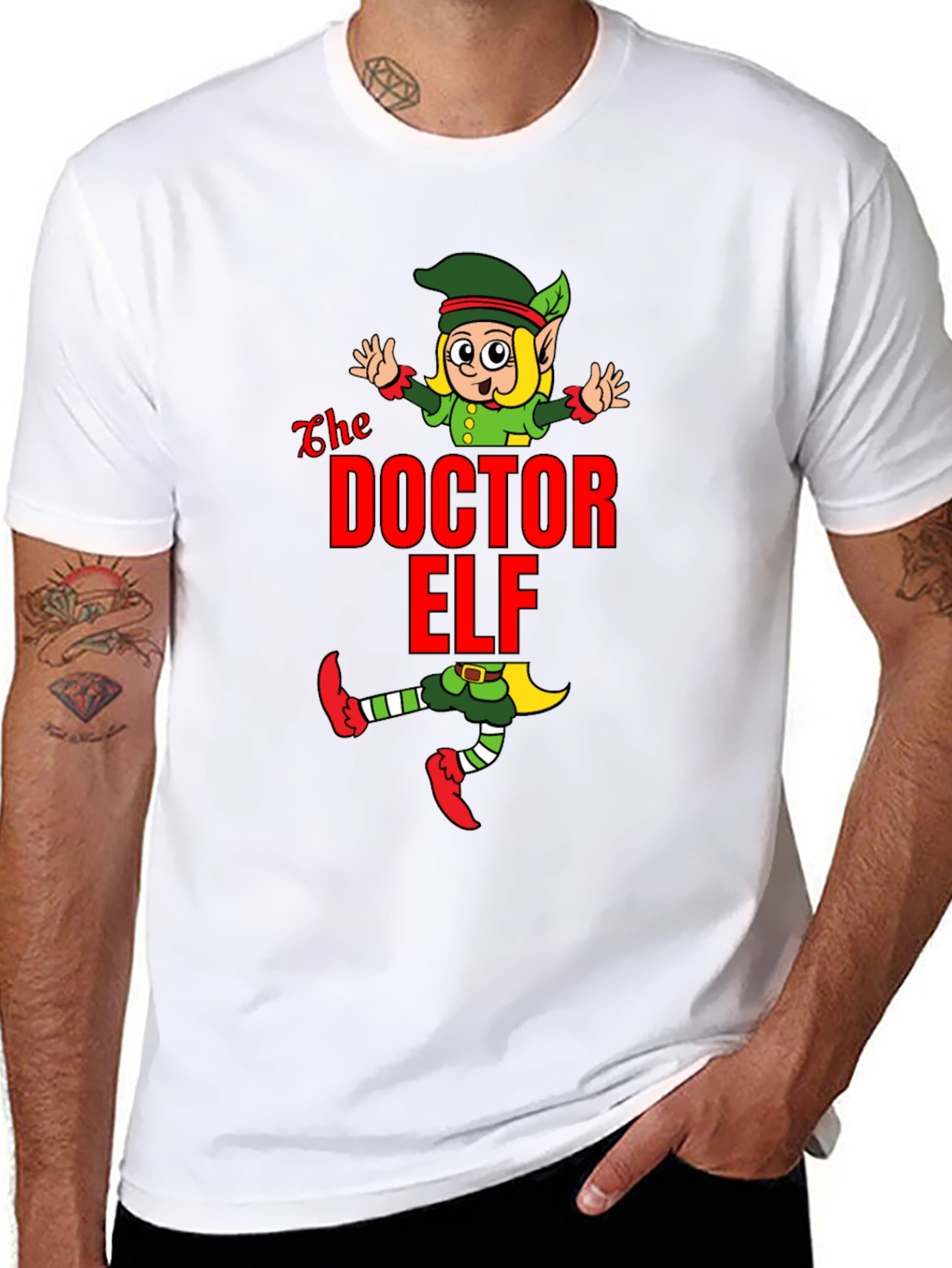 Doctor Elf Graphic Tee - Christmas Humor