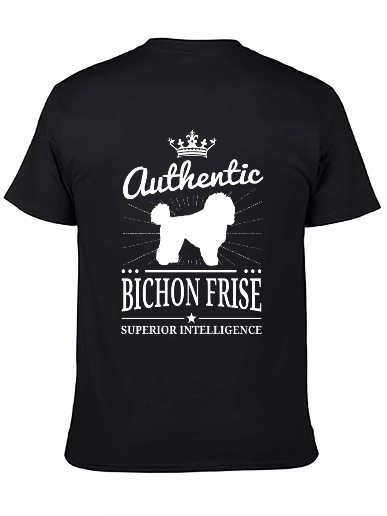 Authentic Bichon Frise Superior Intelligence T-Shirt