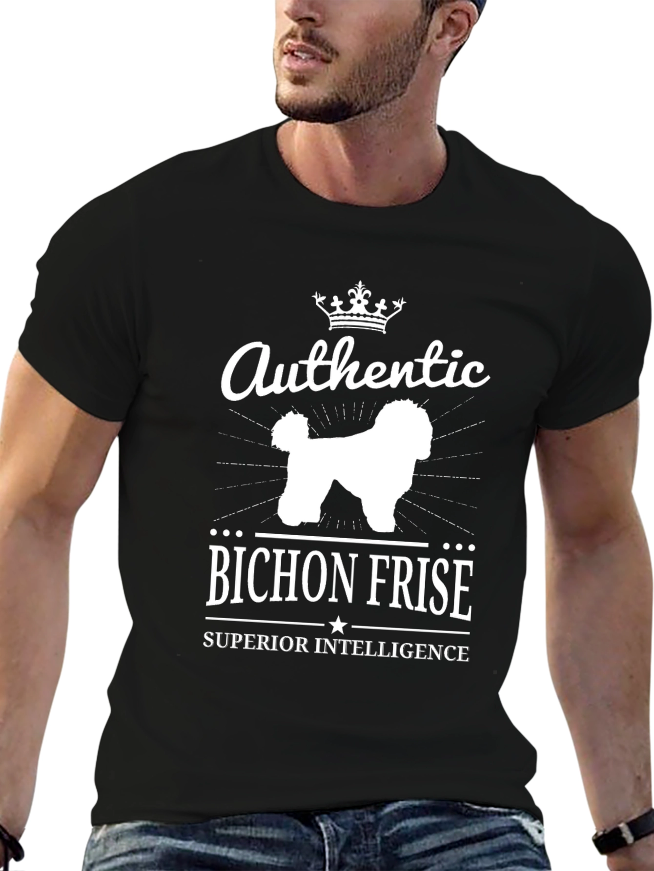 Authentic Bichon Frise Superior Intelligence T-Shirt
