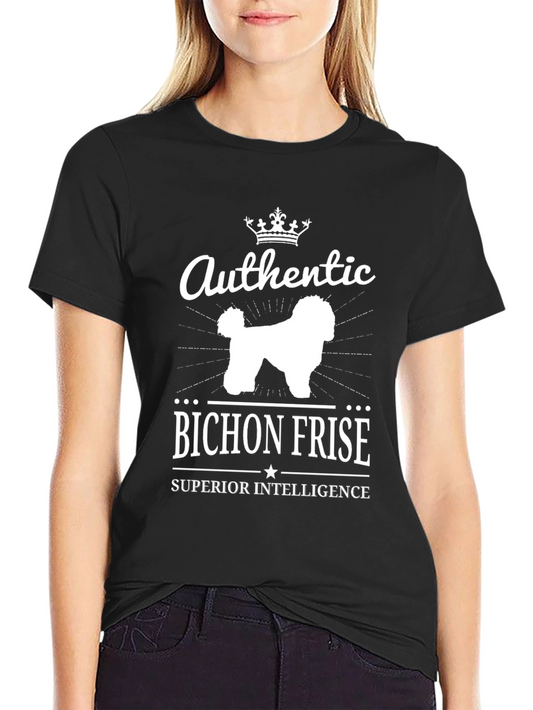 Authentic Bichon Frise Superior Intelligence T-Shirt