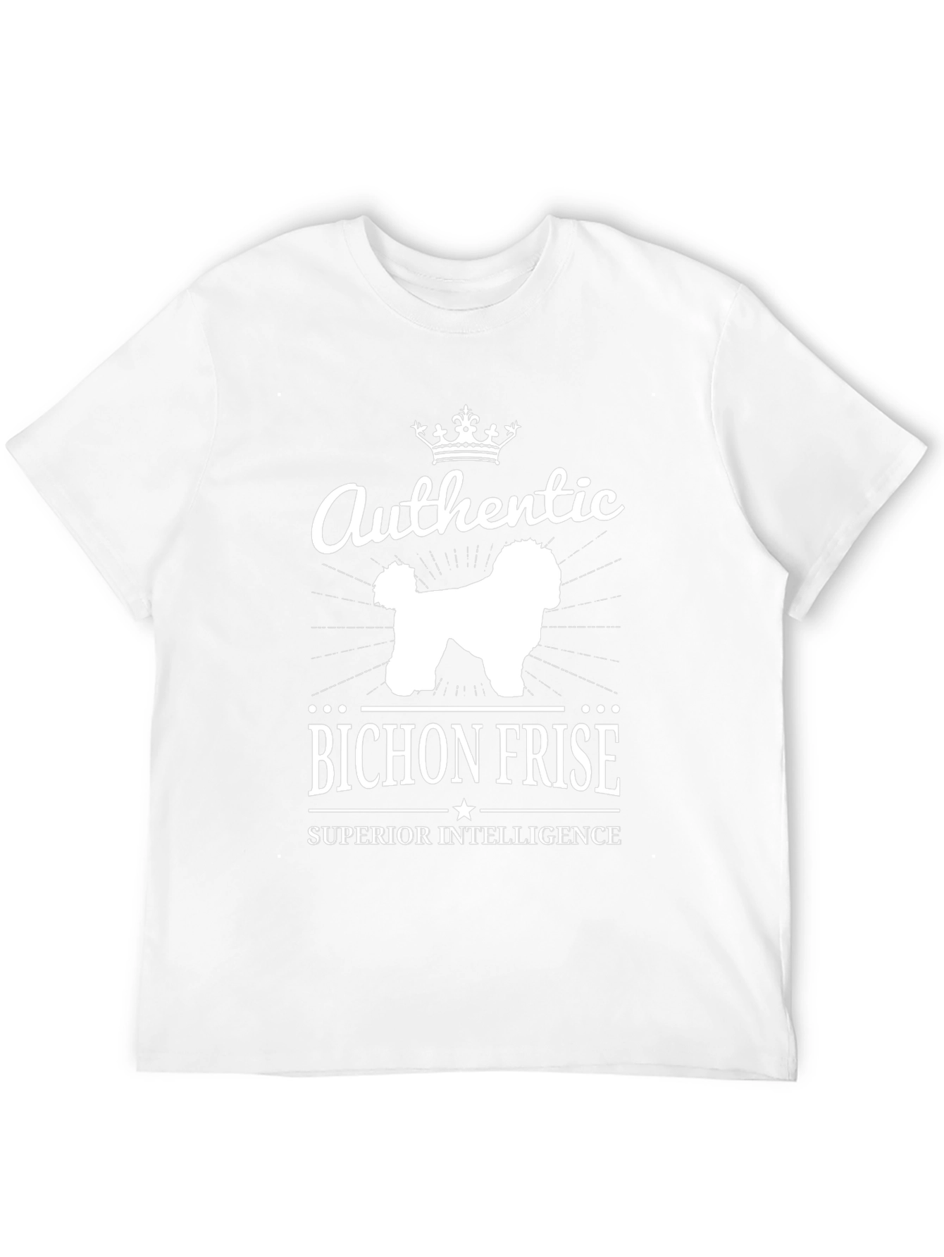 Authentic Bichon Frise Superior Intelligence T-Shirt