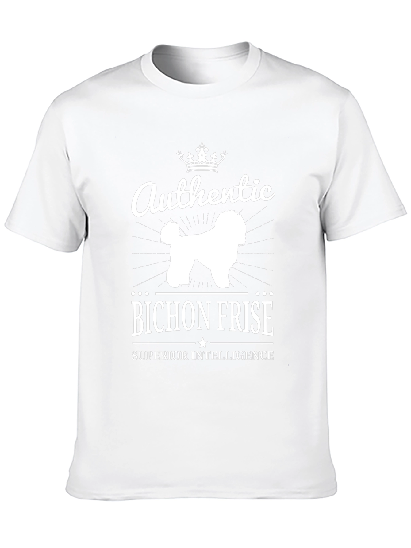 Authentic Bichon Frise Superior Intelligence T-Shirt