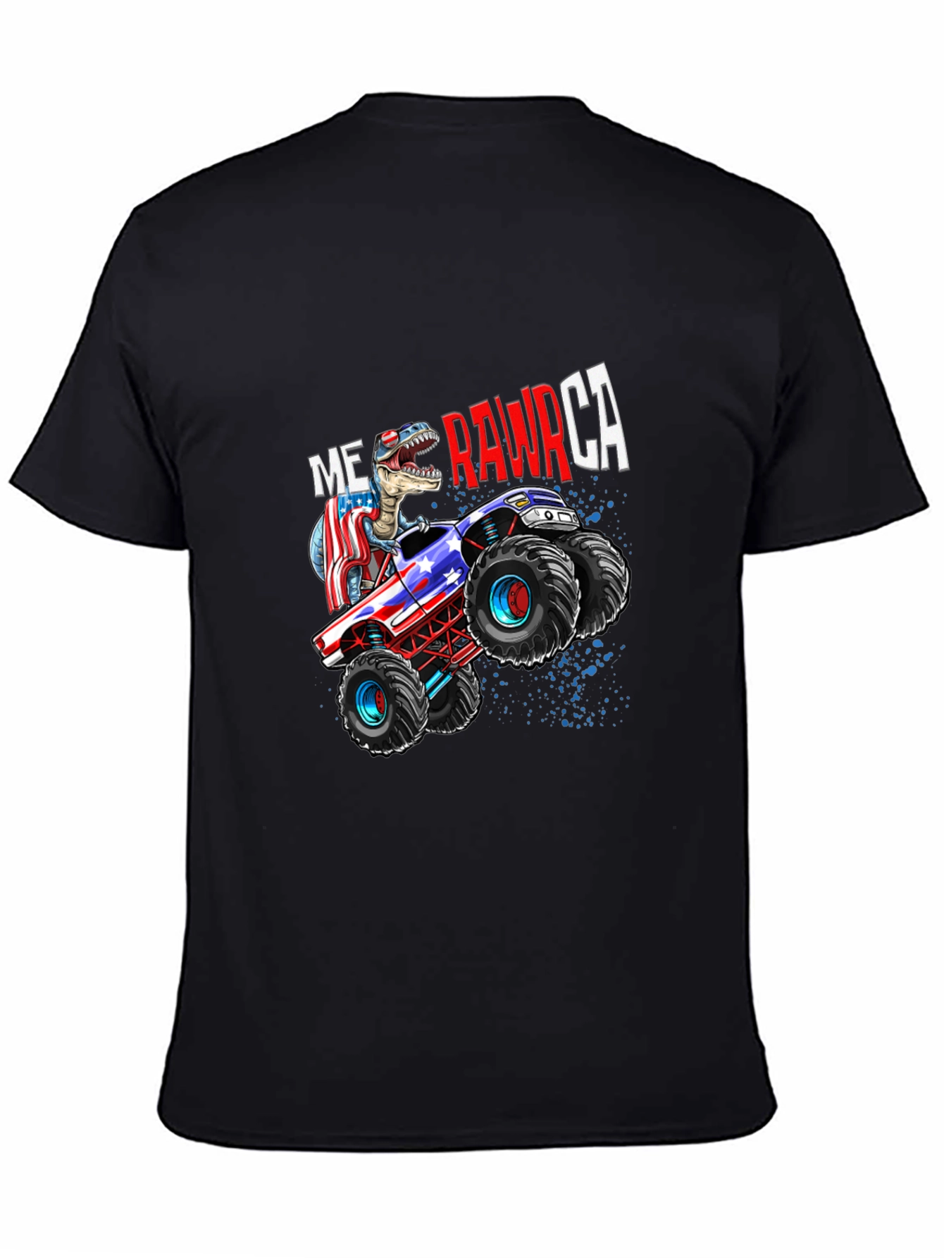 USA Dinosaur Monster Truck T-Shirt