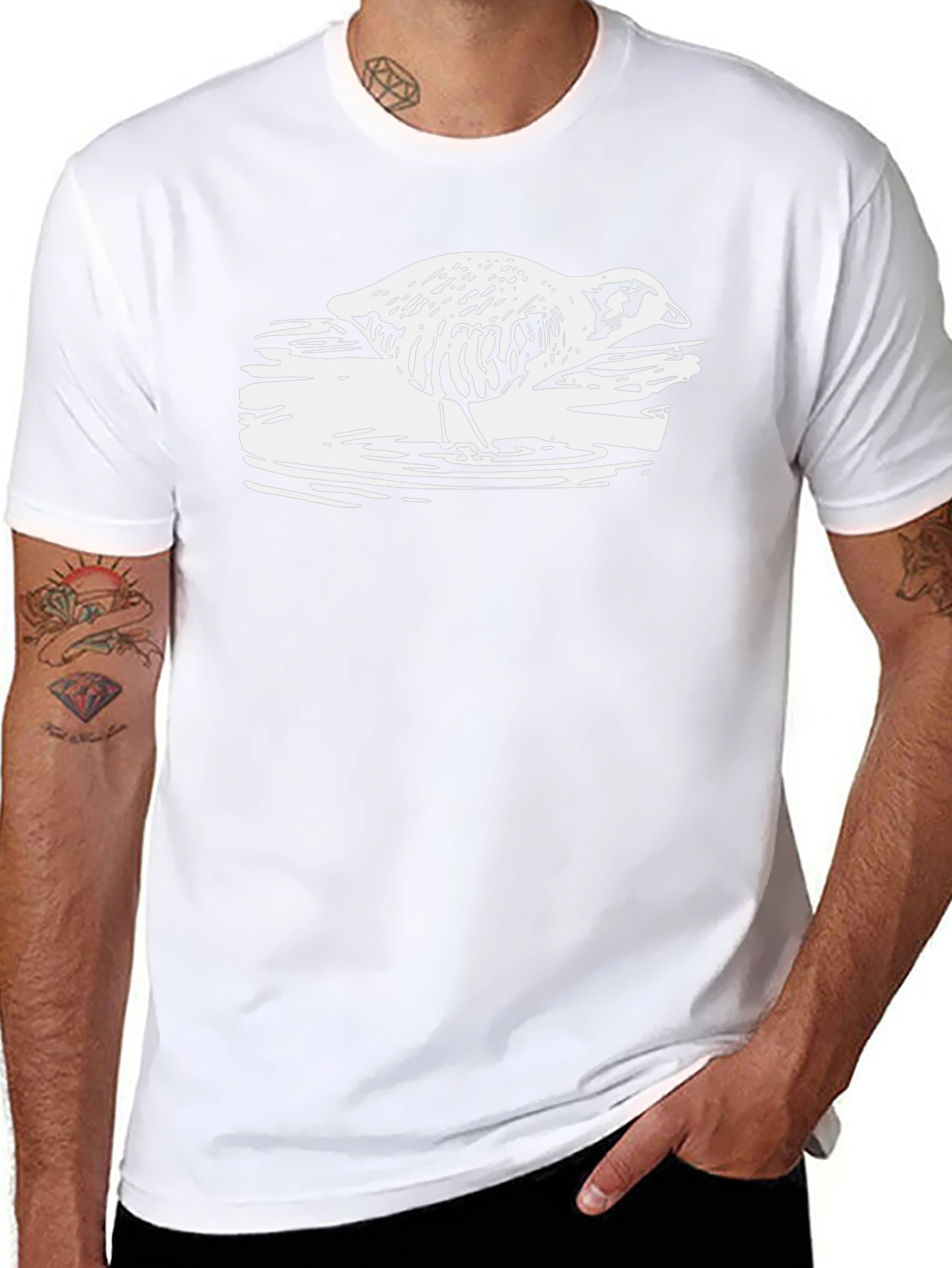Duck Graphic Black T-Shirt