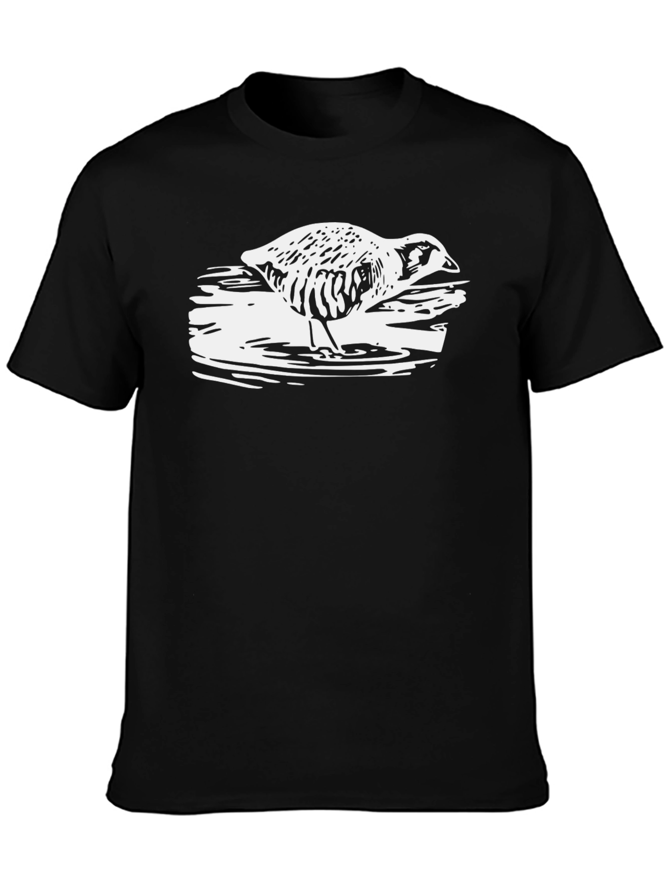 Duck Graphic Black T-Shirt