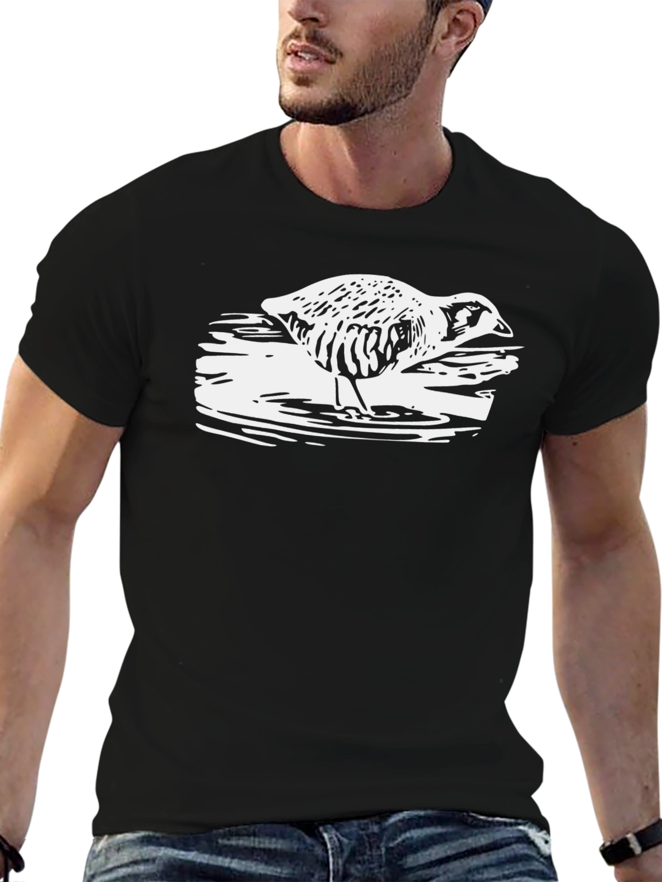 Duck Graphic Black T-Shirt