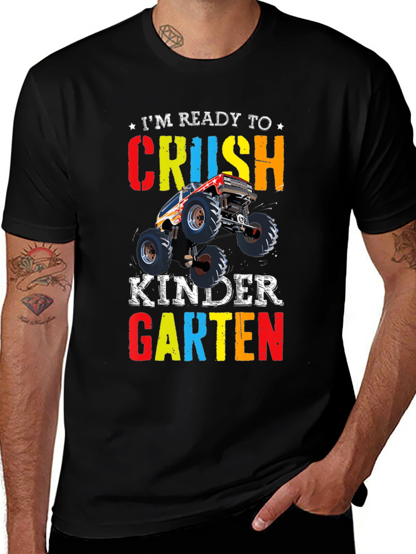 Crush Kindergarten Monster Truck Tee