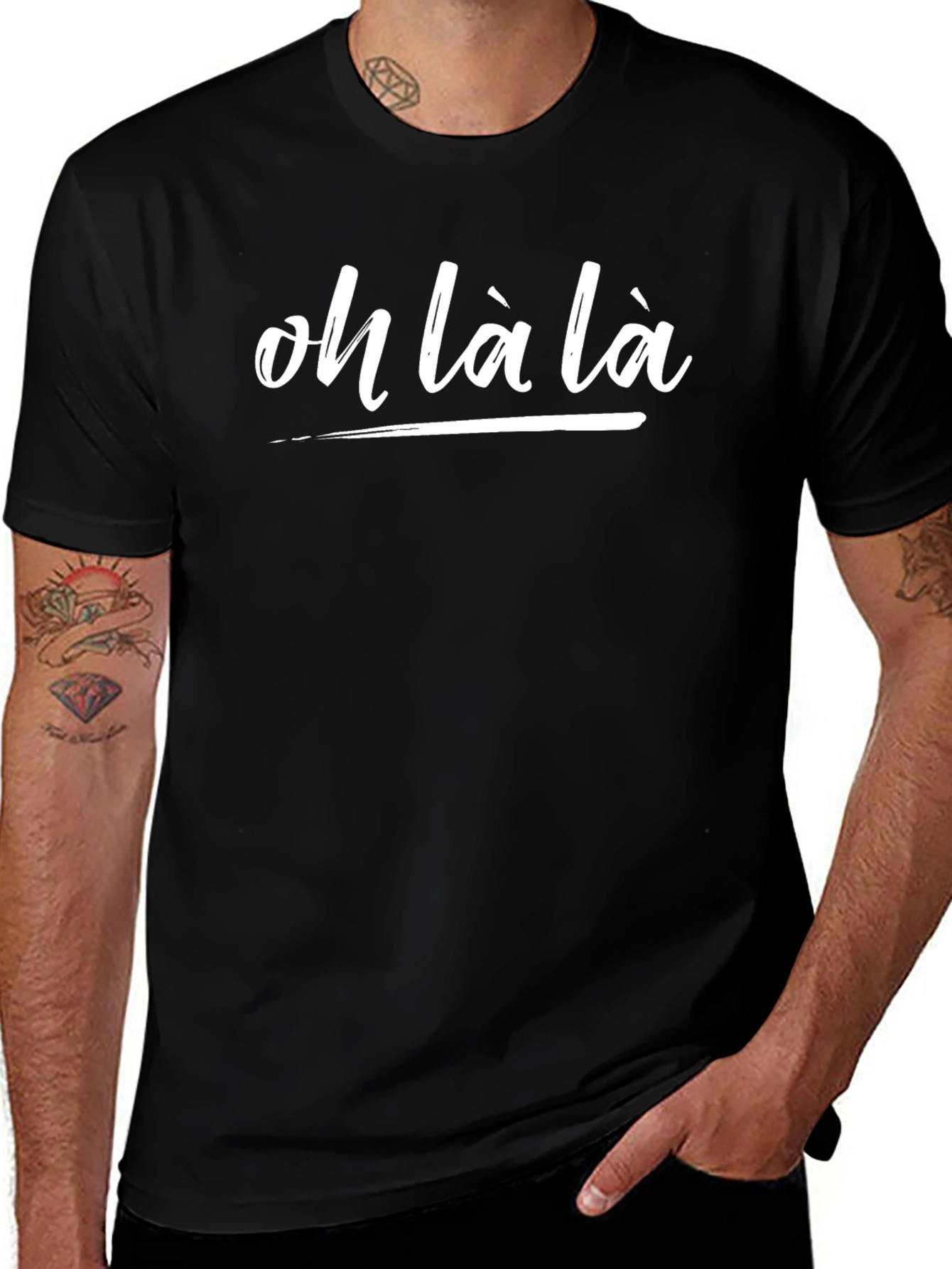 Oh Là Là Graphic Tee - Black Cotton T-Shirt