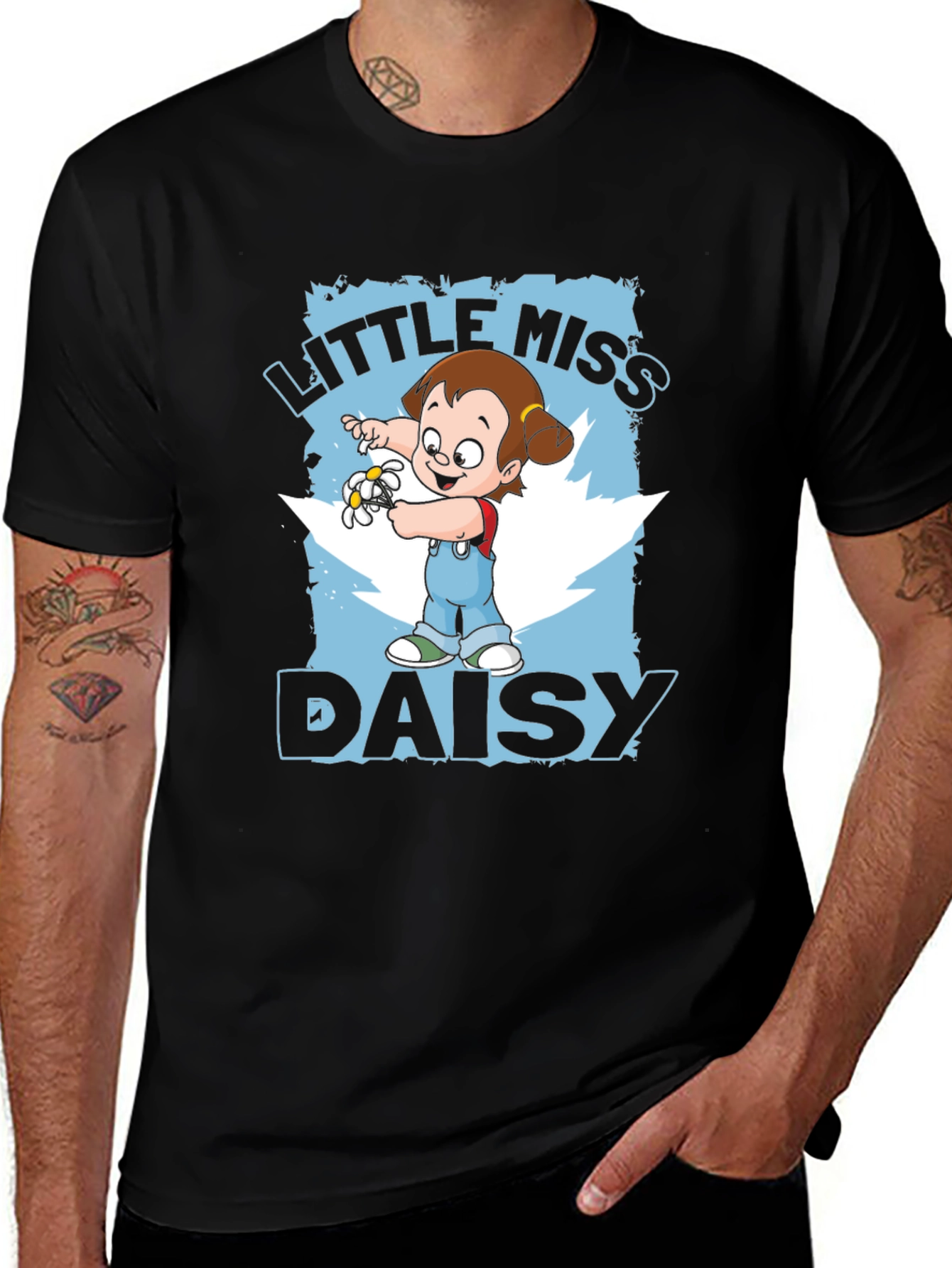 Little Miss Daisy Cartoon Graphic T-Shirt