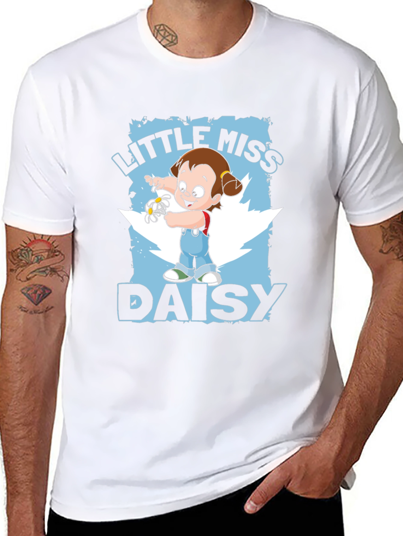 Little Miss Daisy Cartoon Graphic T-Shirt