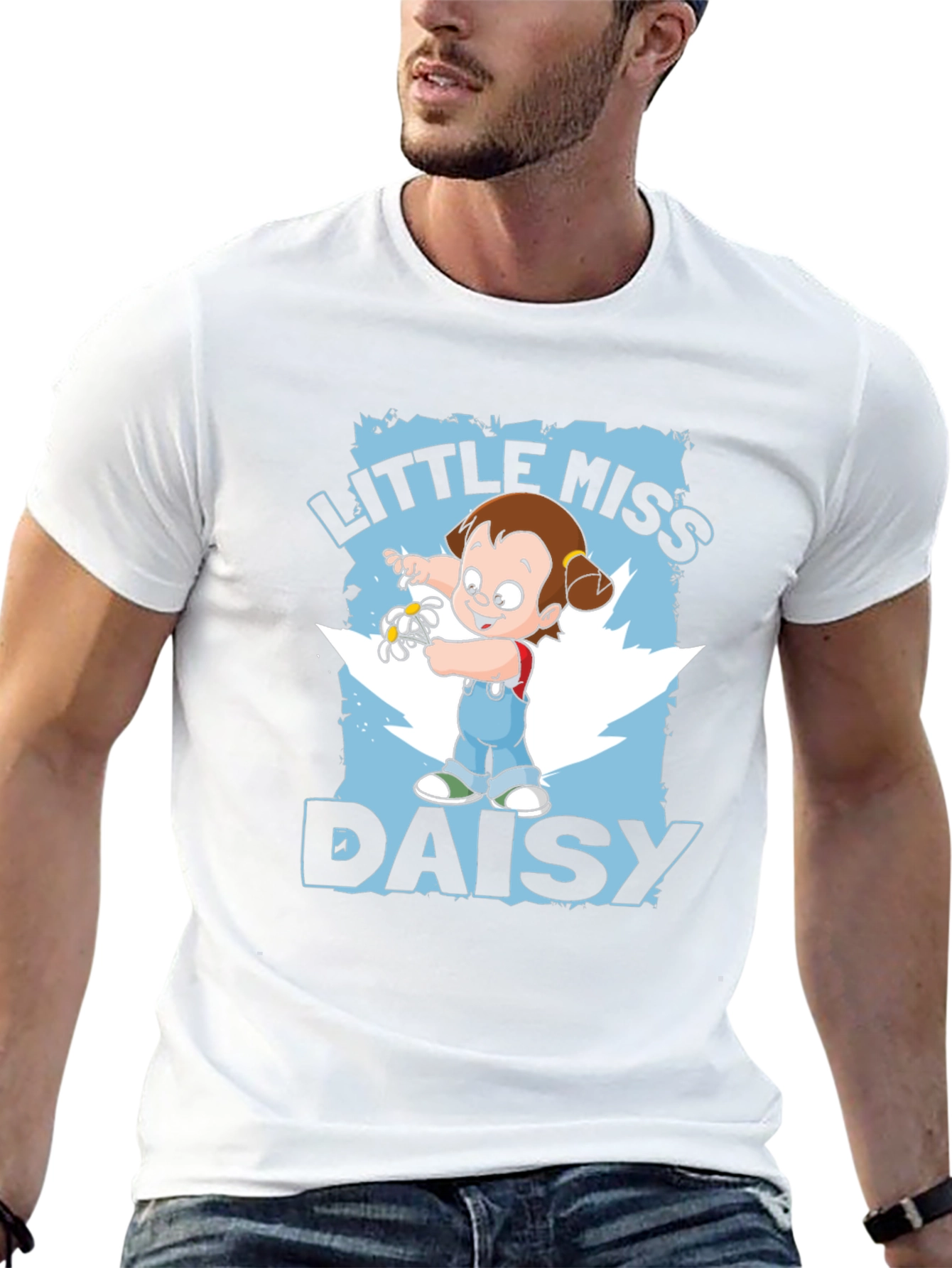 Little Miss Daisy Cartoon Graphic T-Shirt