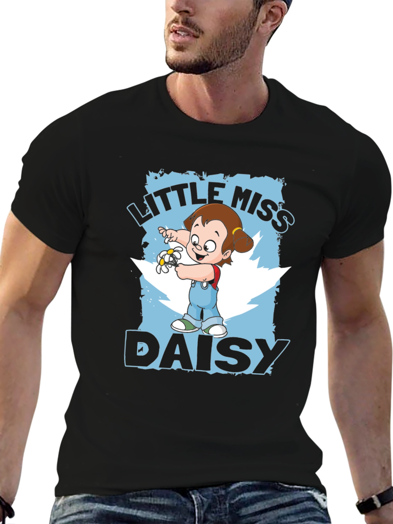 Little Miss Daisy Cartoon Graphic T-Shirt