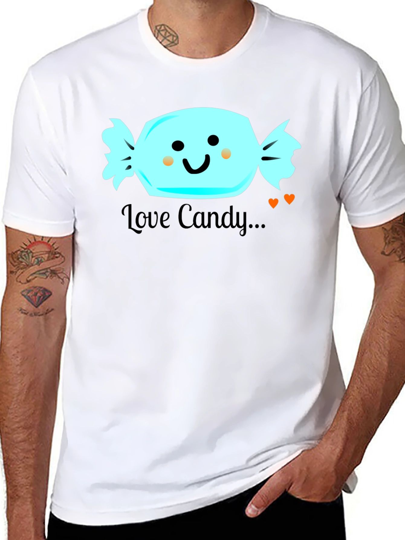 Love Candy Graphic T-Shirt - Cute and Fun Design