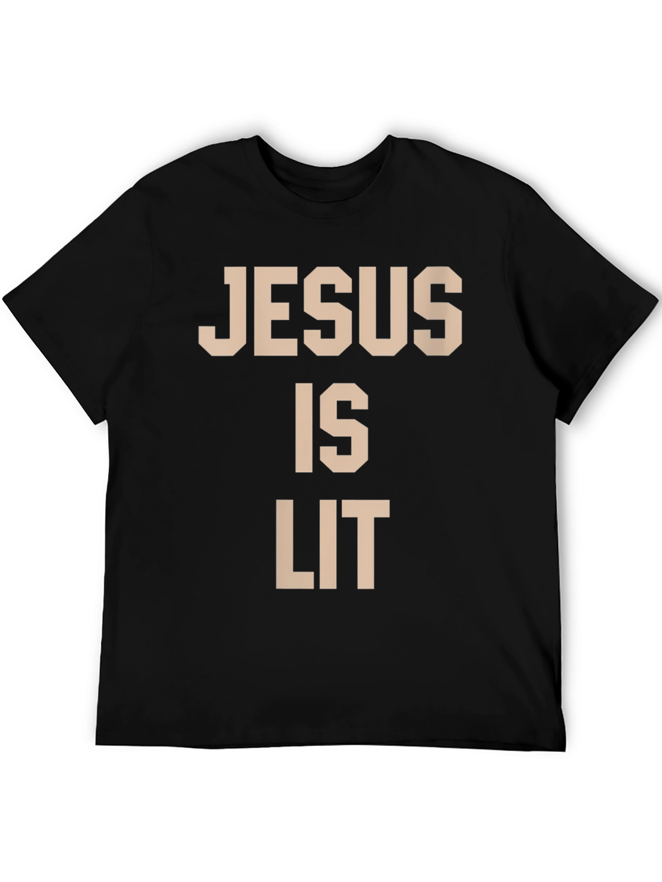 Jesus is Lit Funny Graphic T-Shirt