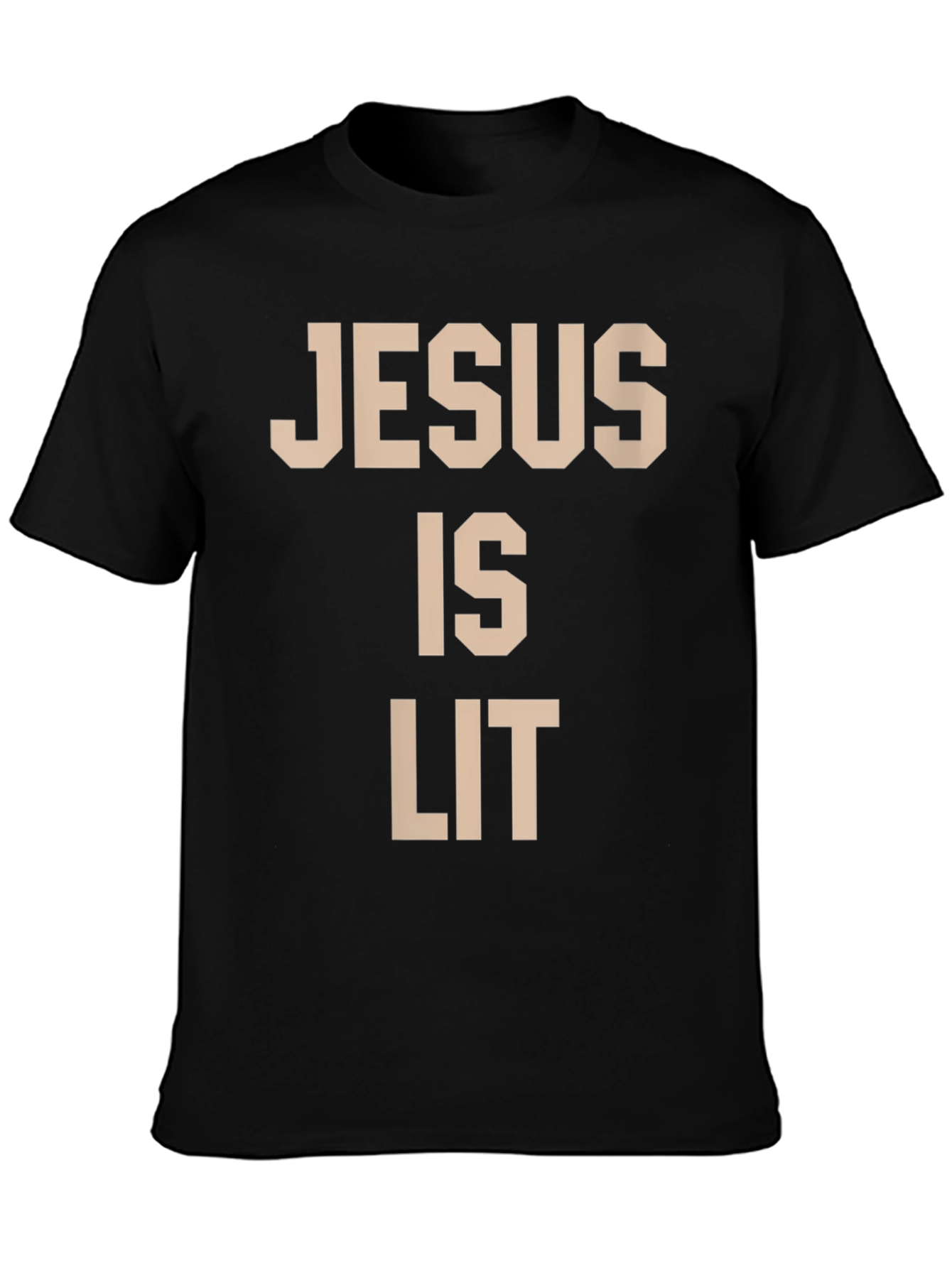 Jesus is Lit Funny Graphic T-Shirt