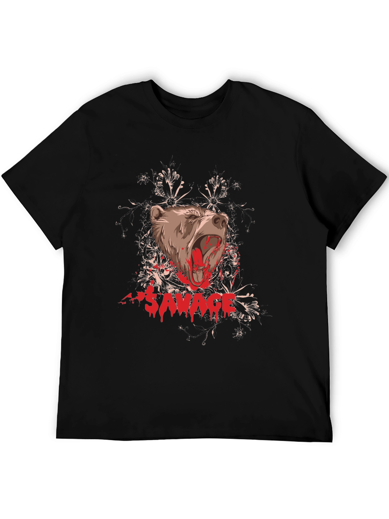 Savage Bear Graphic Tee - Black T-Shirt