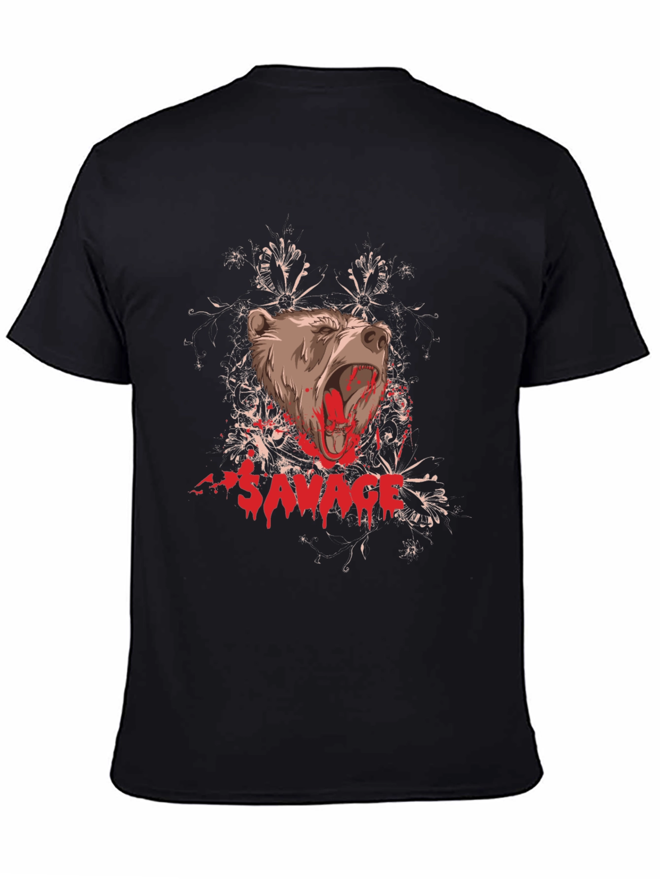 Savage Bear Graphic Tee - Black T-Shirt