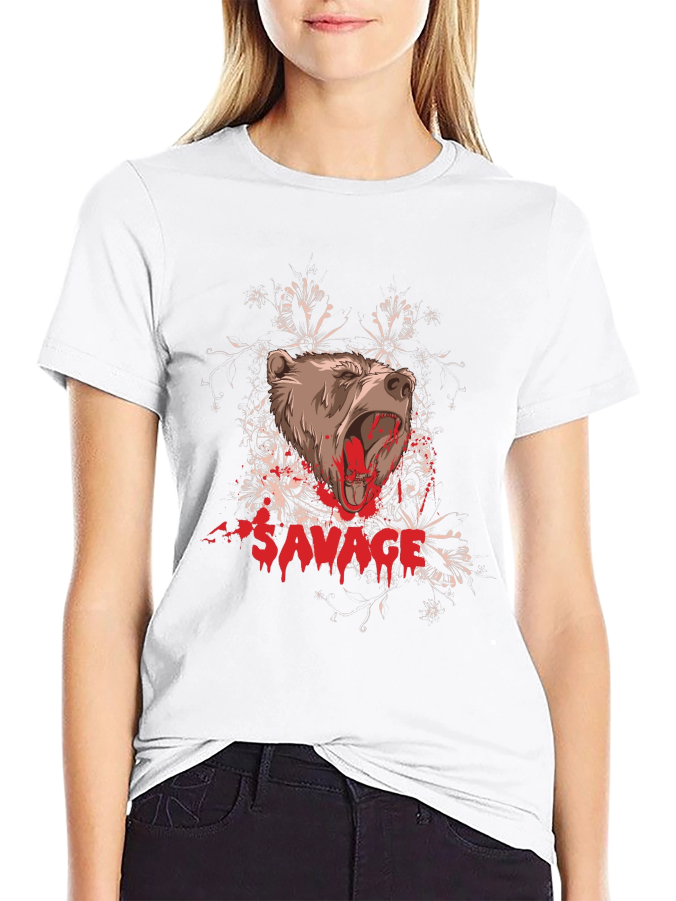 Savage Bear Graphic Tee - Black T-Shirt