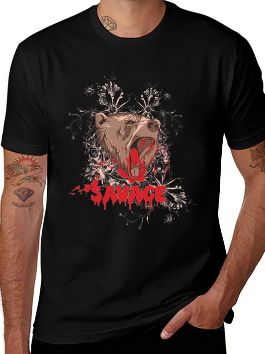 Savage Bear Graphic Tee - Black T-Shirt