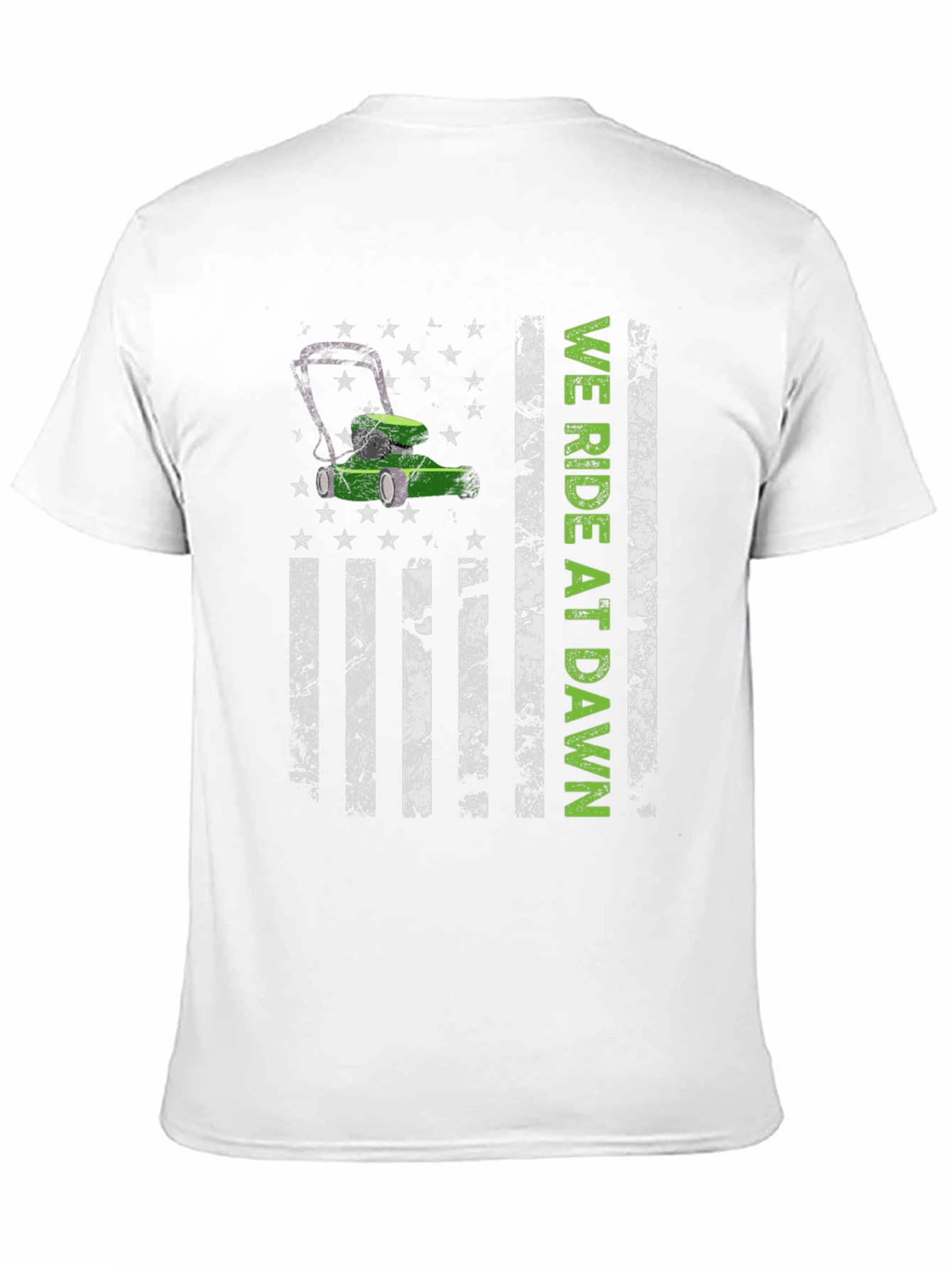 We Ride at Dawn Lawn Mower Graphic Tee
