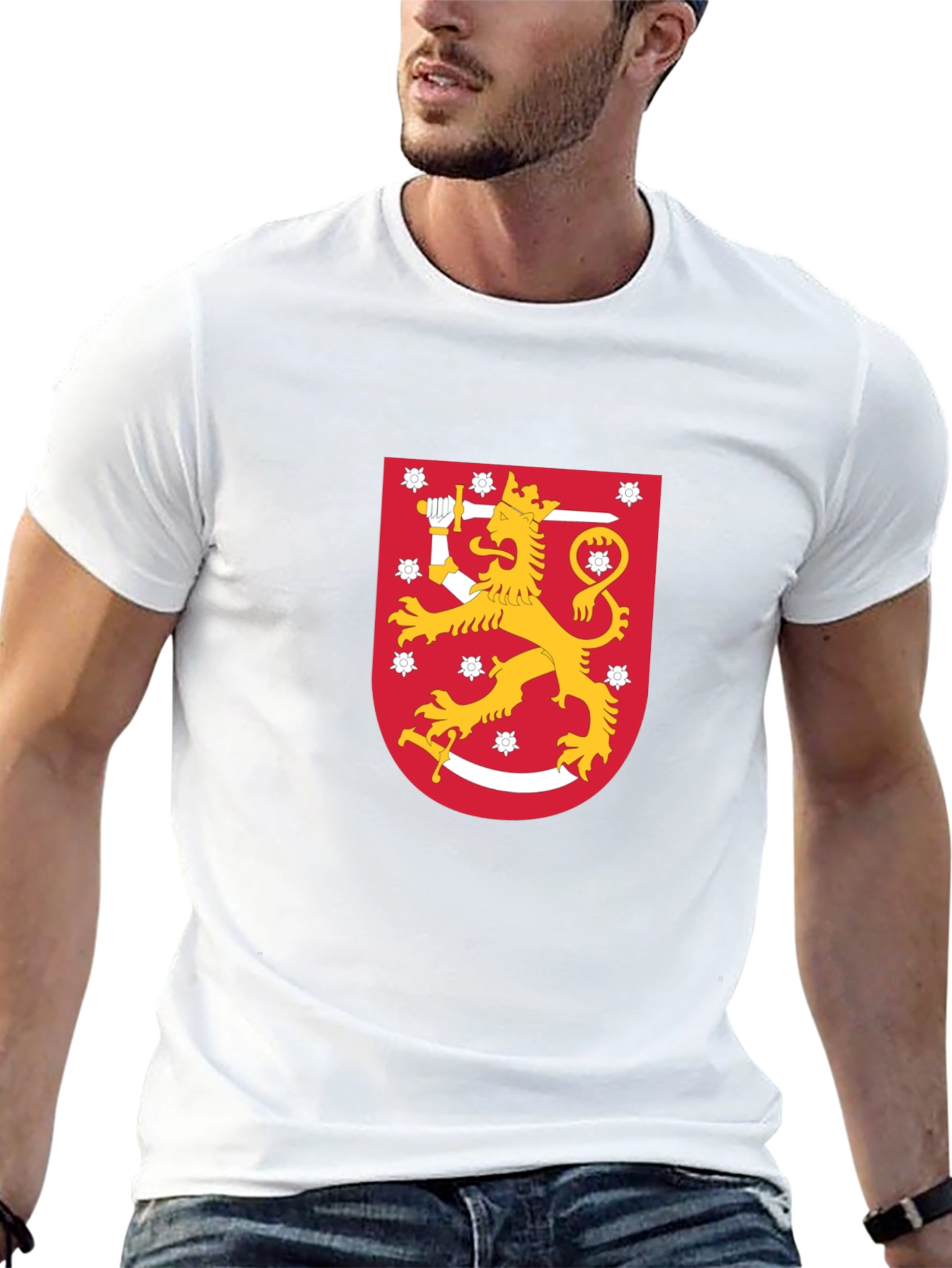 Finland Lion Crest Graphic T-Shirt