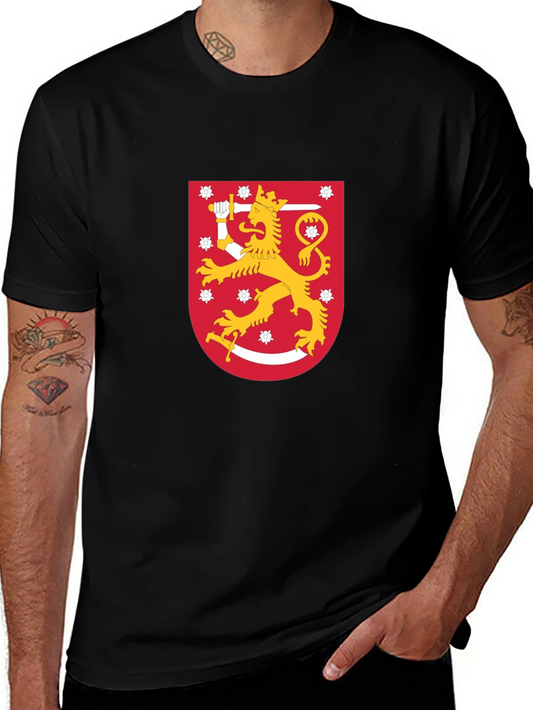 Finland Lion Crest Graphic T-Shirt